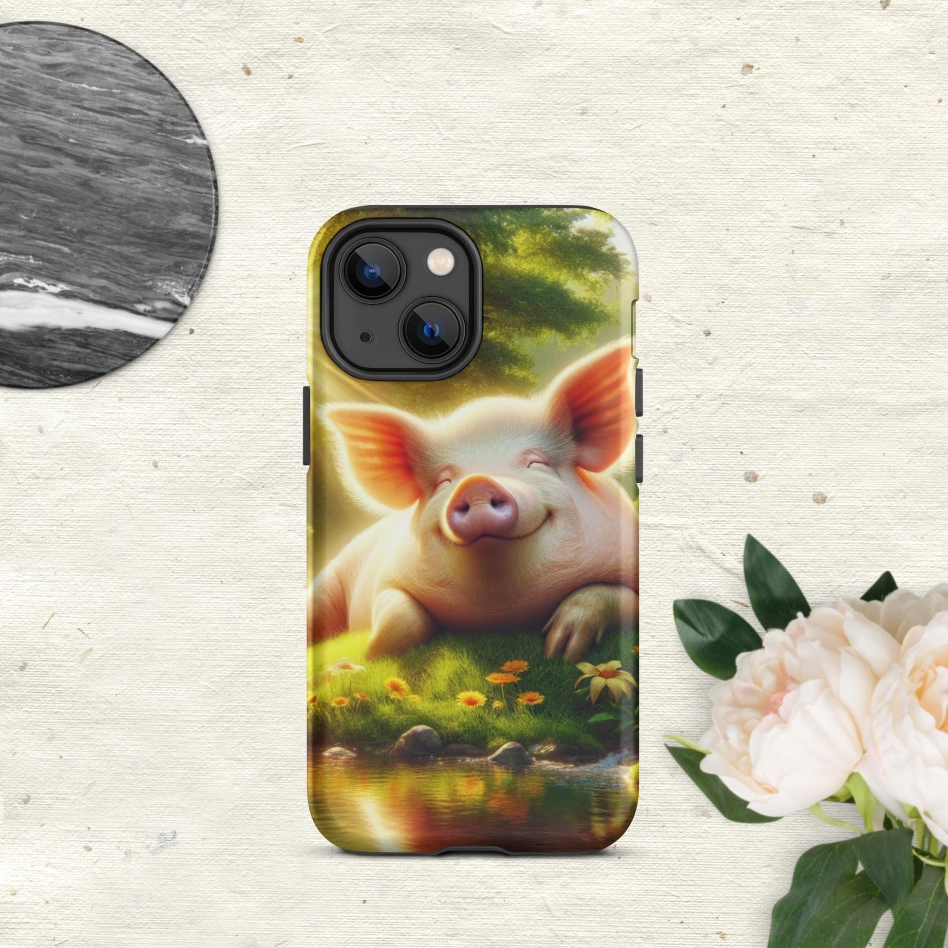 The Hologram Hook Up Matte / iPhone 13 mini Pig Tough Case for iPhone®