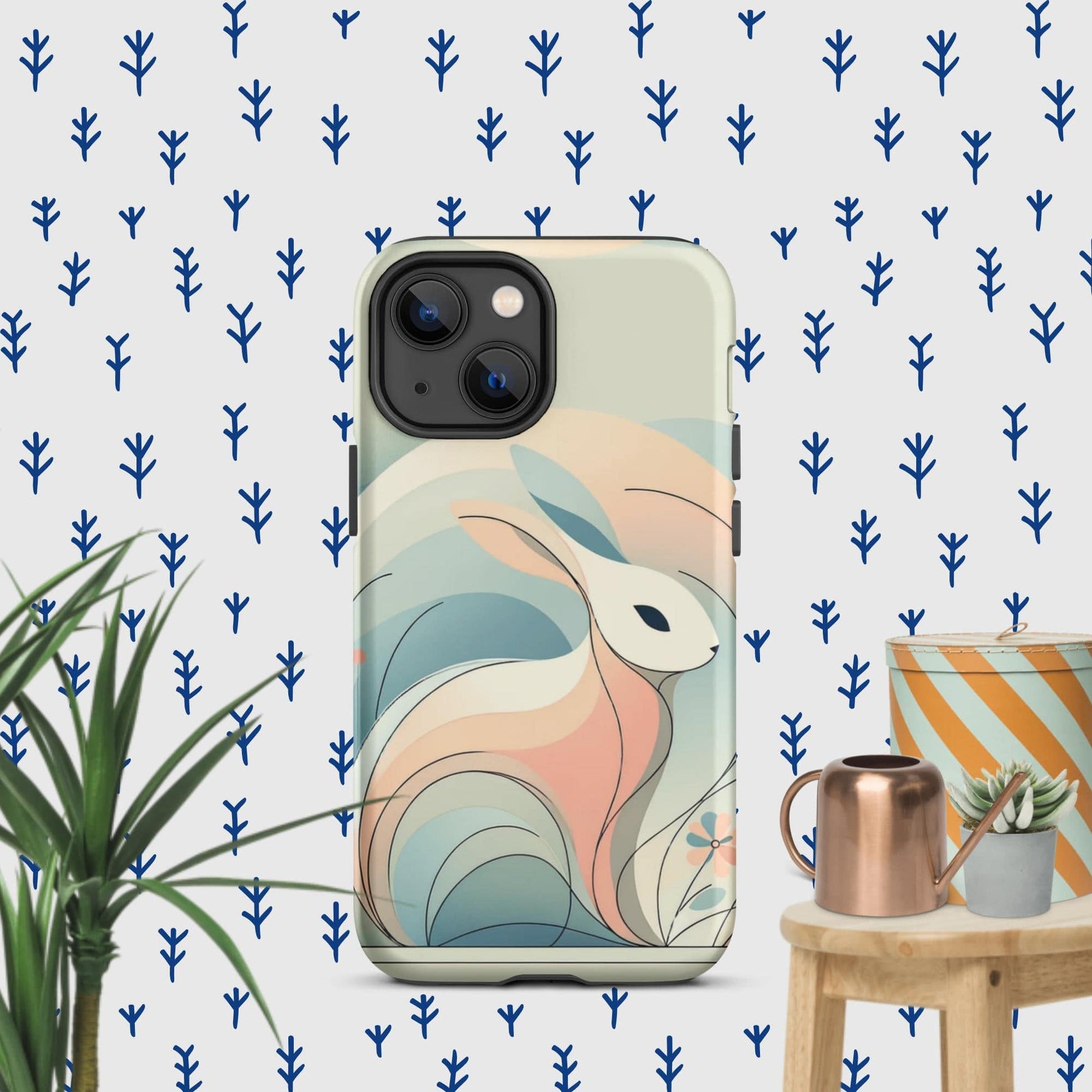 The Hologram Hook Up Matte / iPhone 13 mini Rabbit Icon Tough Case for iPhone®