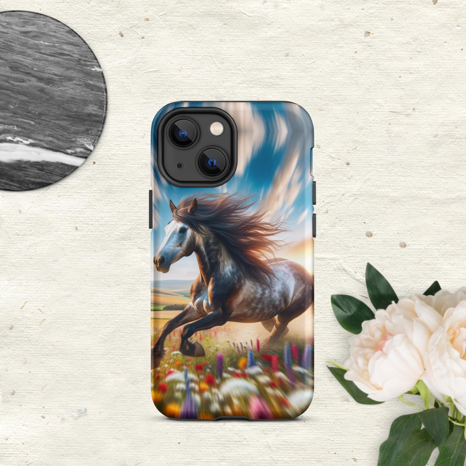 The Hologram Hook Up Matte / iPhone 13 mini Speed Horse Tough Case for iPhone®