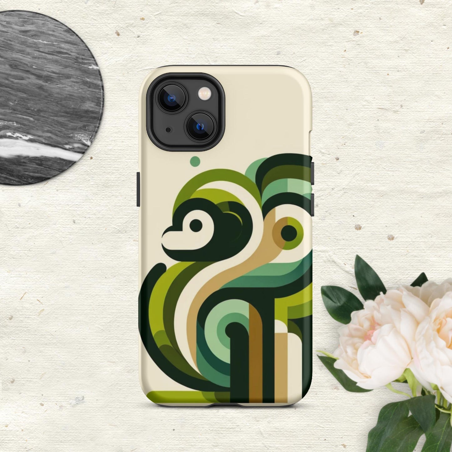 The Hologram Hook Up Matte / iPhone 13 Monkey Icon Tough Case for iPhone®