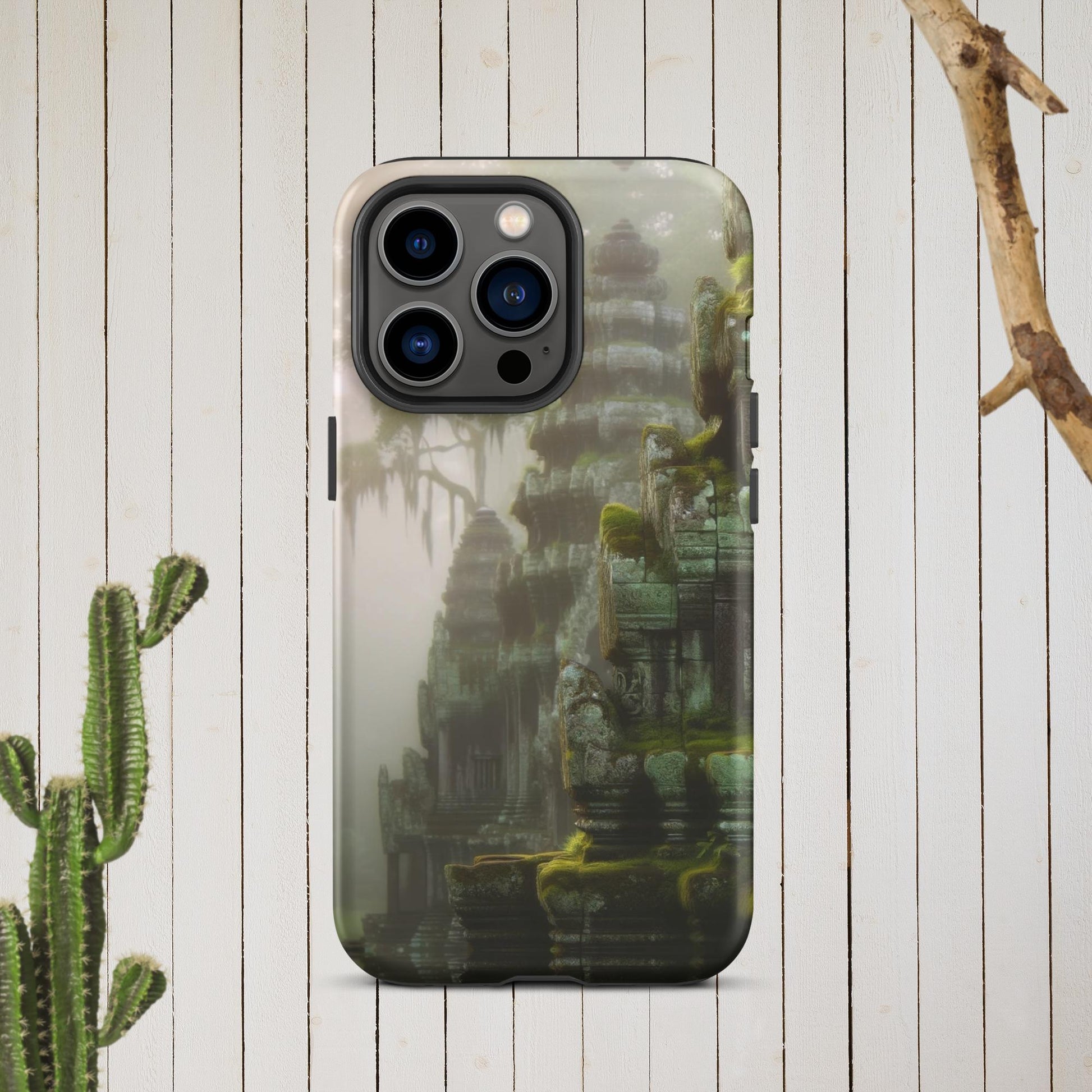 The Hologram Hook Up Matte / iPhone 13 Pro Cascading Temples Tough Case for iPhone®