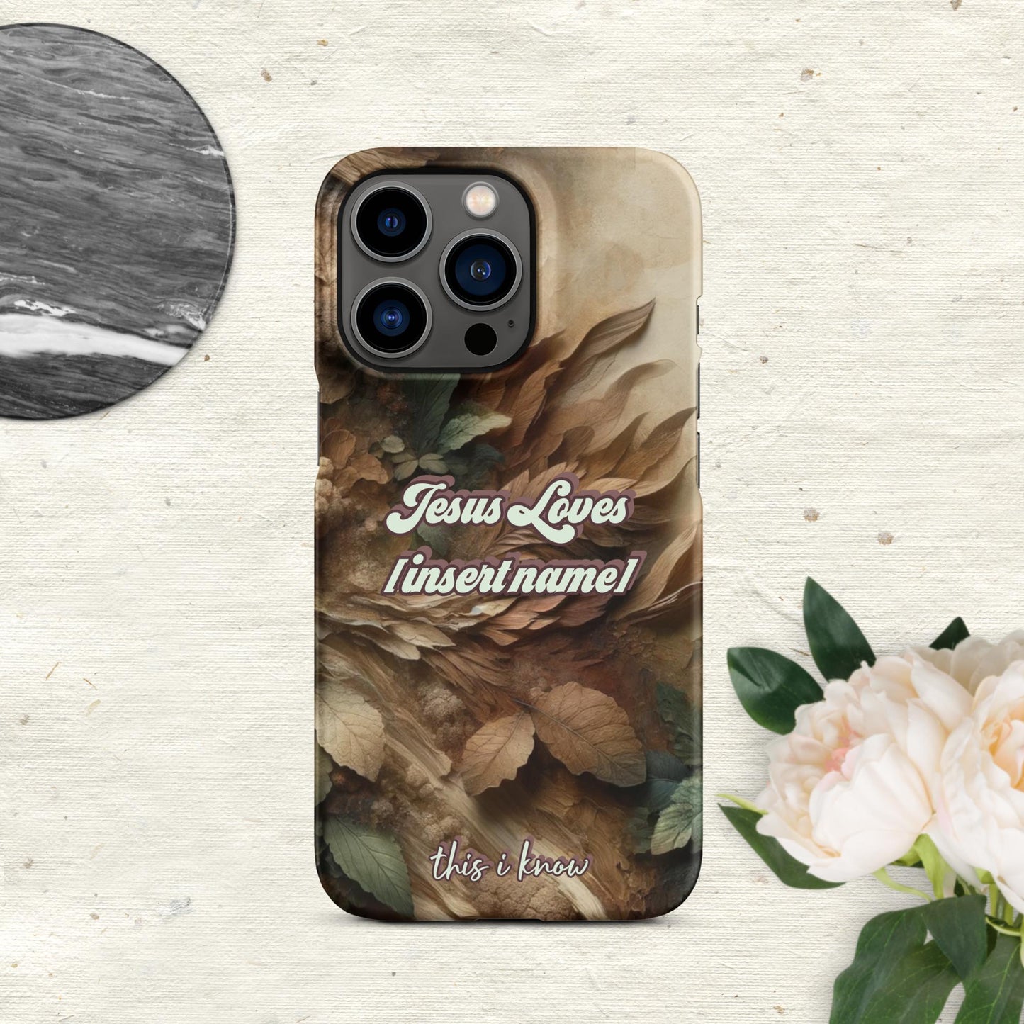 Trendyguard Matte / iPhone 13 Pro Jesus Loves [insertname] This I Know | Custom Snap case for iPhone®