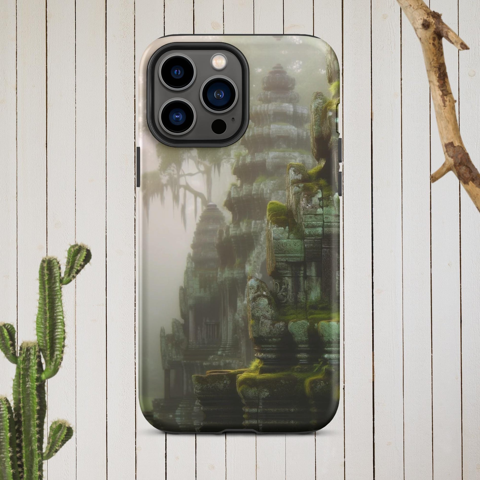 The Hologram Hook Up Matte / iPhone 13 Pro Max Cascading Temples Tough Case for iPhone®