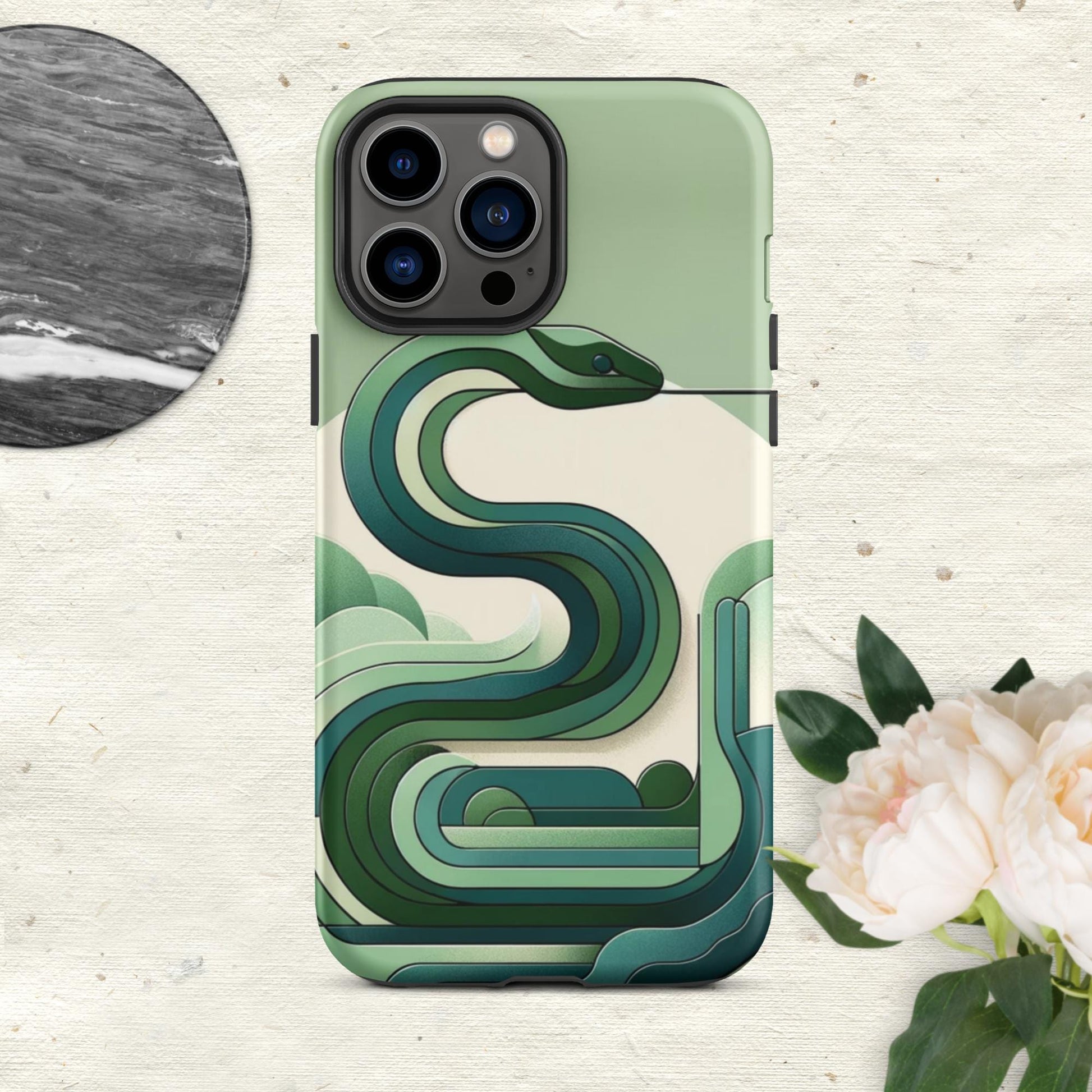 The Hologram Hook Up Matte / iPhone 13 Pro Max Snake Icon Tough Case for iPhone®