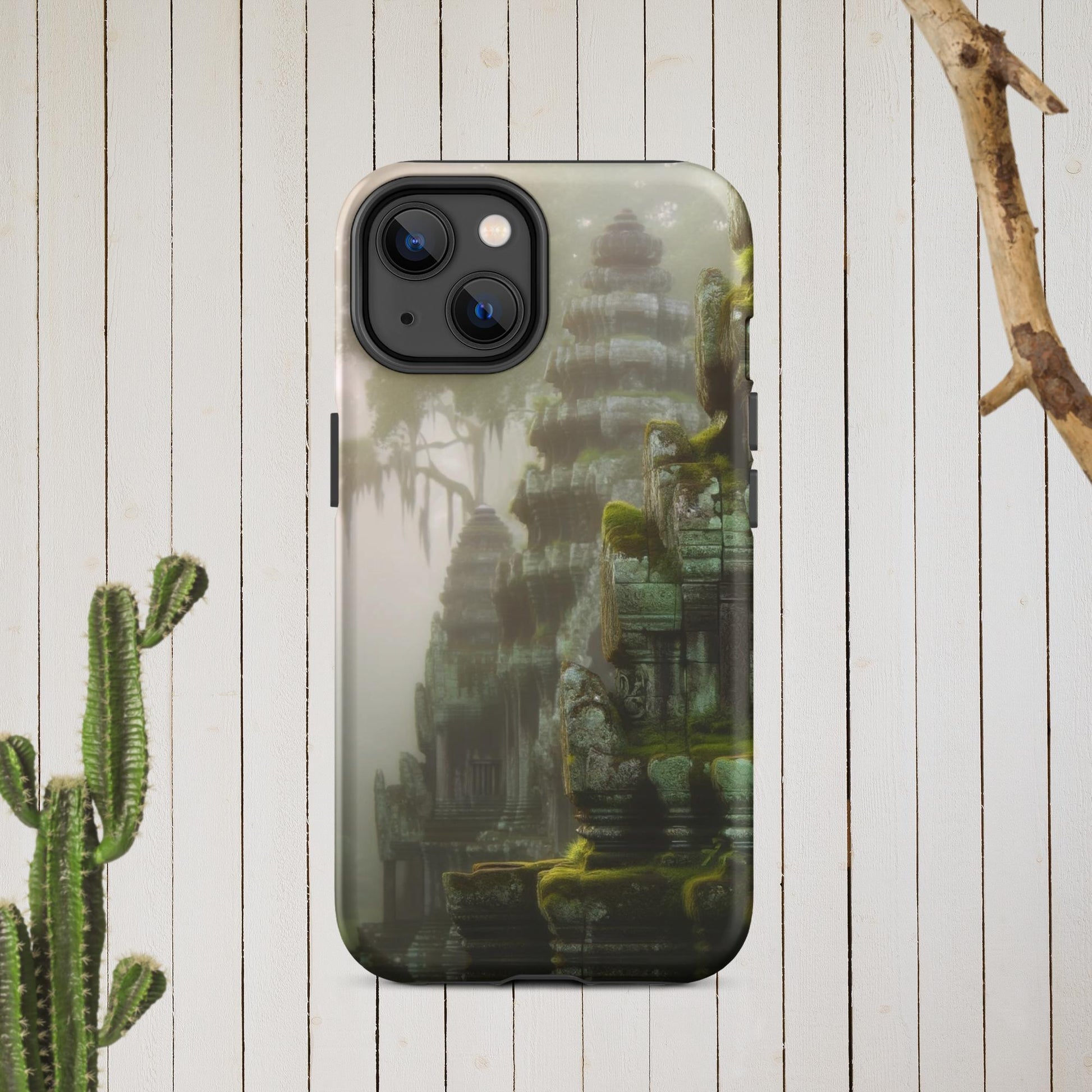 The Hologram Hook Up Matte / iPhone 14 Cascading Temples Tough Case for iPhone®
