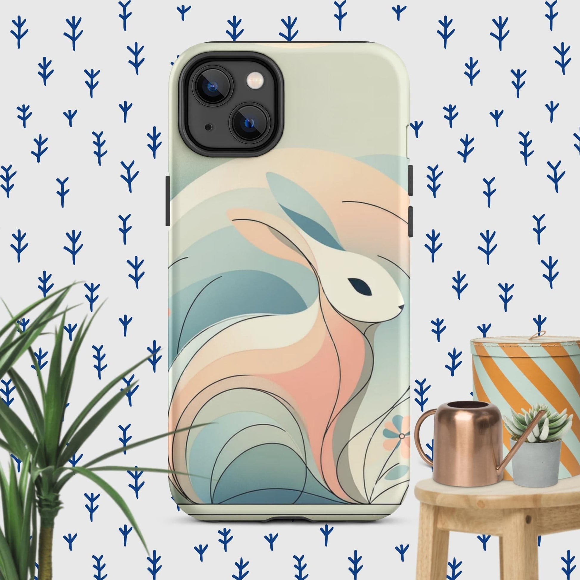 The Hologram Hook Up Matte / iPhone 14 Plus Rabbit Icon Tough Case for iPhone®