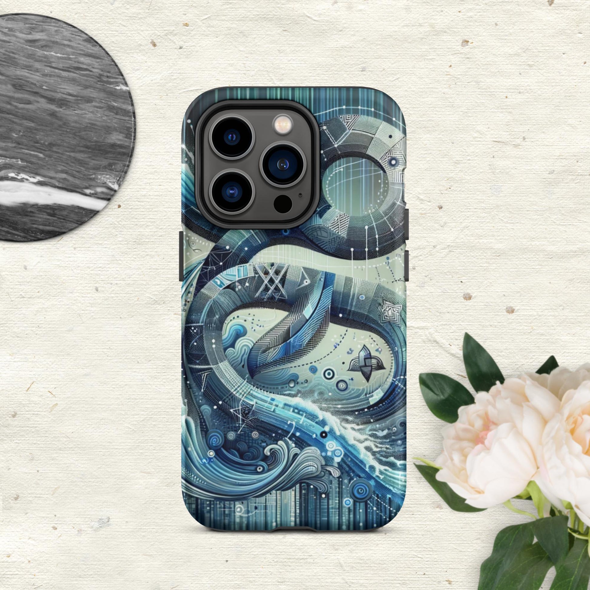 The Hologram Hook Up Matte / iPhone 14 Pro Aquarius Tough Case for iPhone®