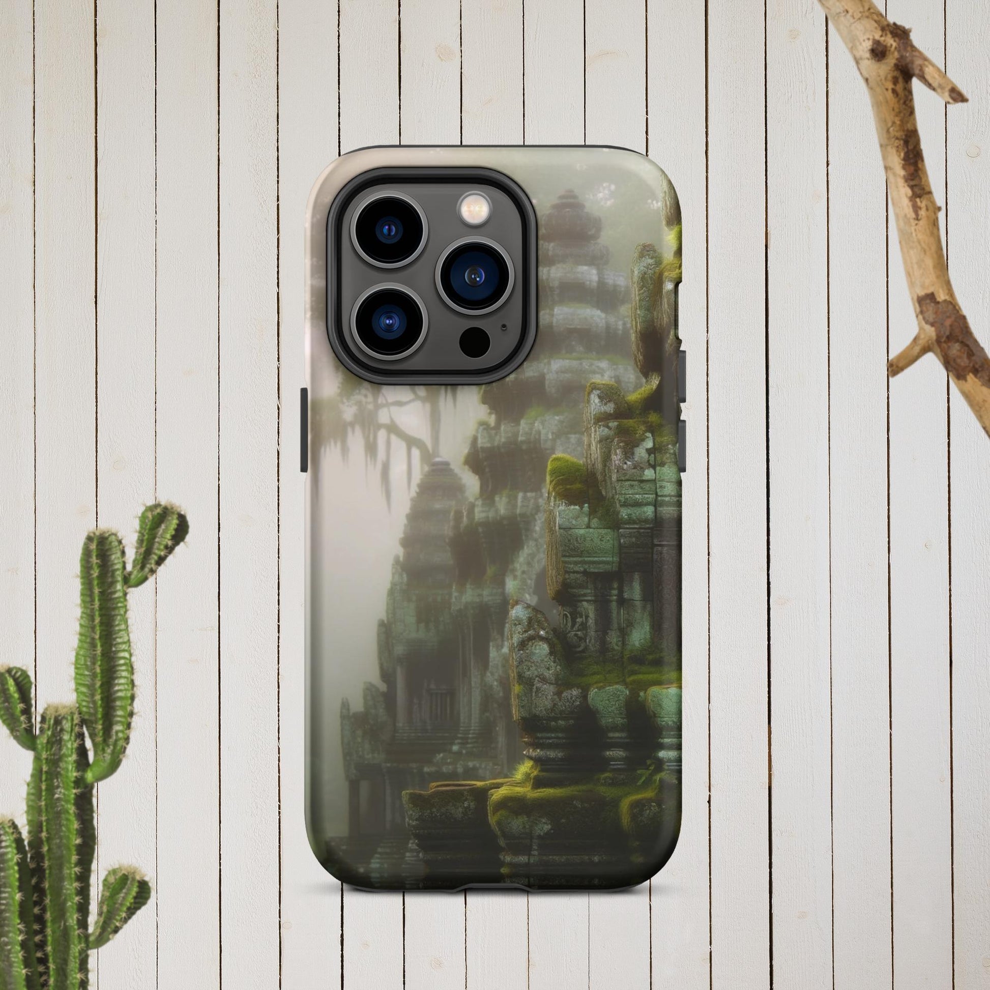 The Hologram Hook Up Matte / iPhone 14 Pro Cascading Temples Tough Case for iPhone®