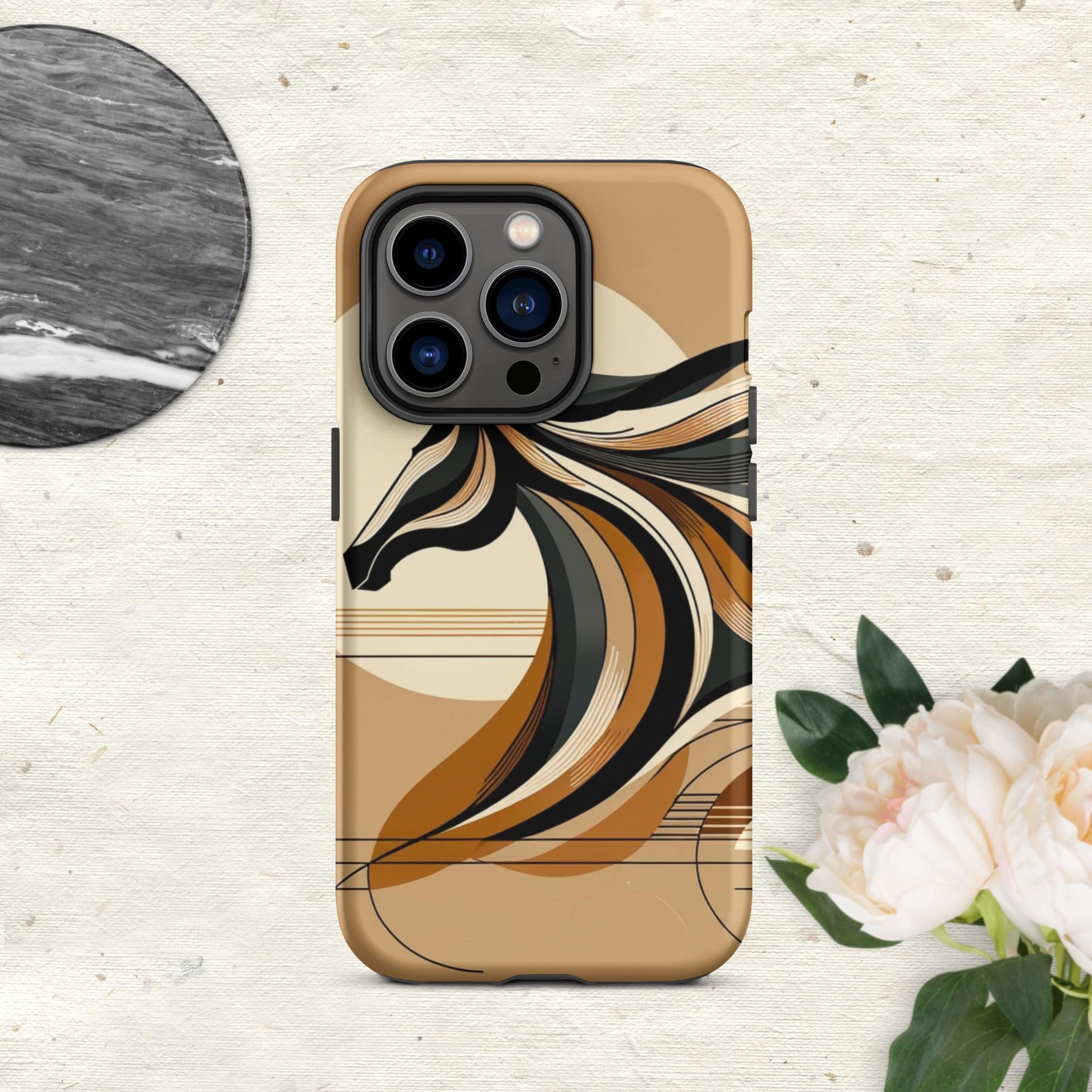 The Hologram Hook Up Matte / iPhone 14 Pro Horse Icon Tough Case for iPhone®