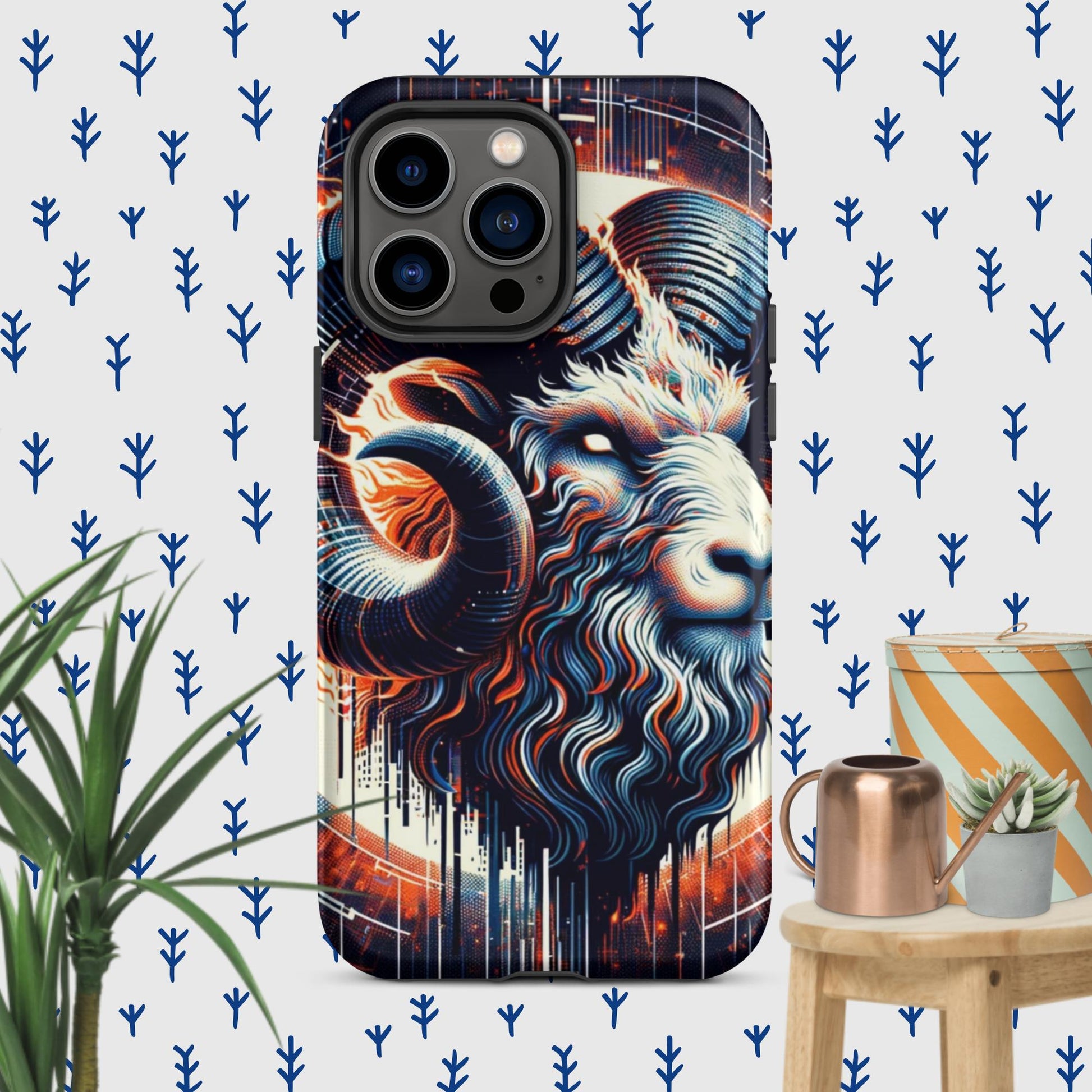 The Hologram Hook Up Matte / iPhone 14 Pro Max Aries Tough Case for iPhone®