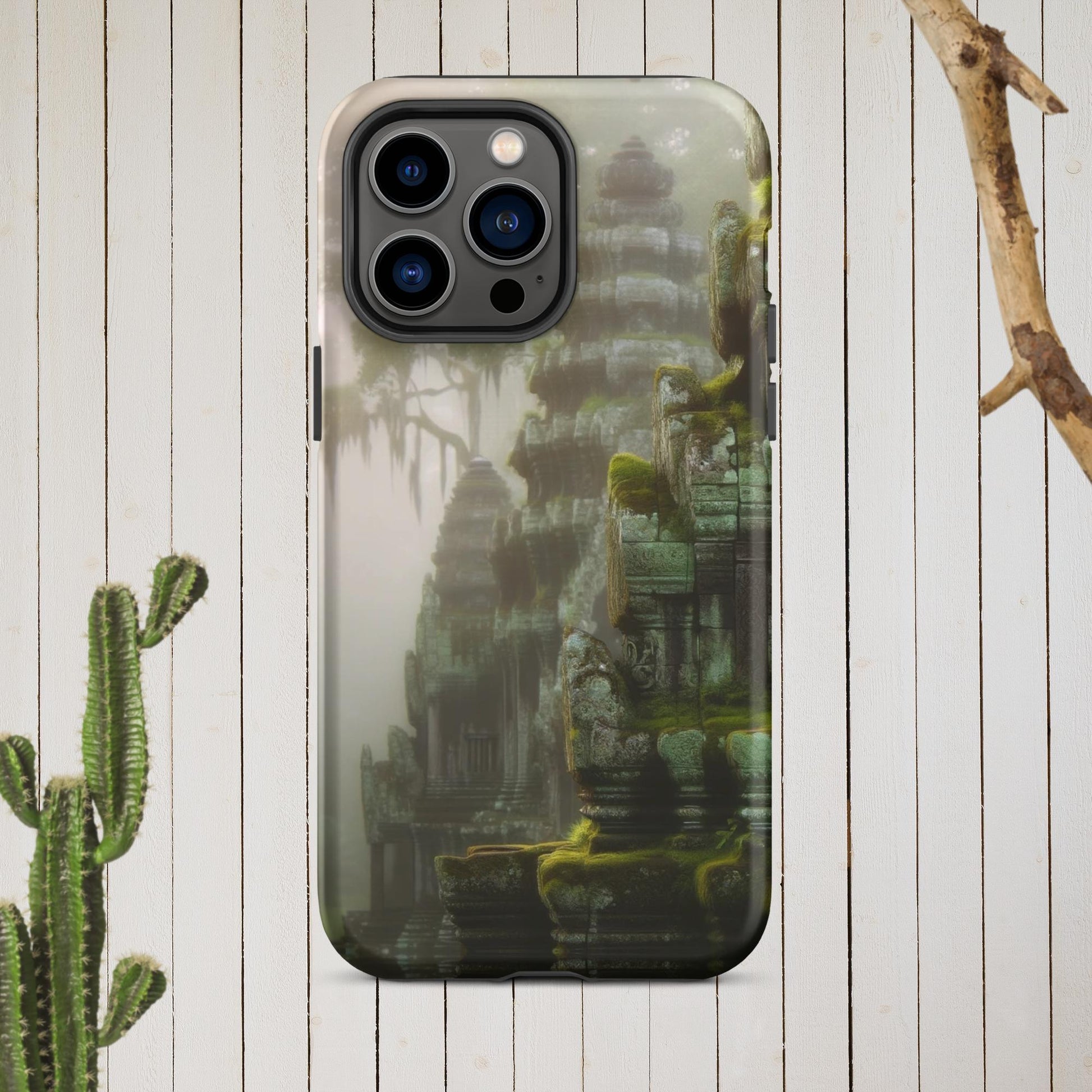 The Hologram Hook Up Matte / iPhone 14 Pro Max Cascading Temples Tough Case for iPhone®