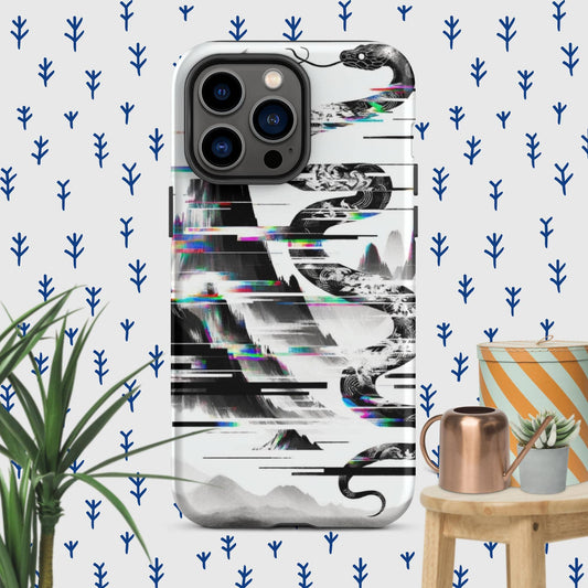 The Hologram Hook Up Matte / iPhone 14 Pro Max Snake Glitch Tough Case for iPhone®