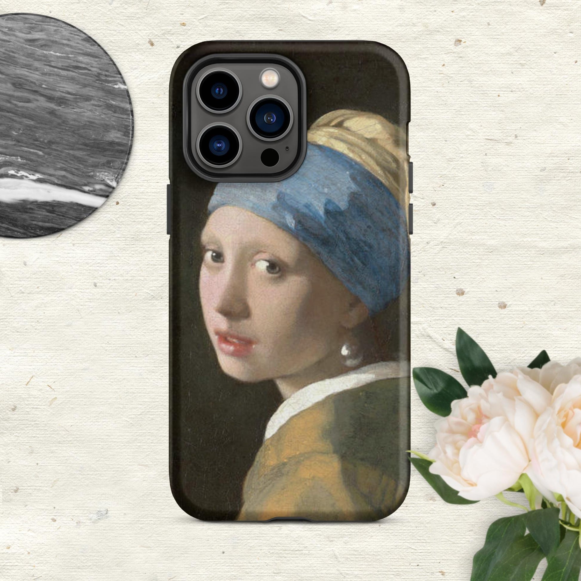 The Hologram Hook Up Matte / iPhone 14 Pro Max Vermeer's Pearl Tough Case for iPhone®