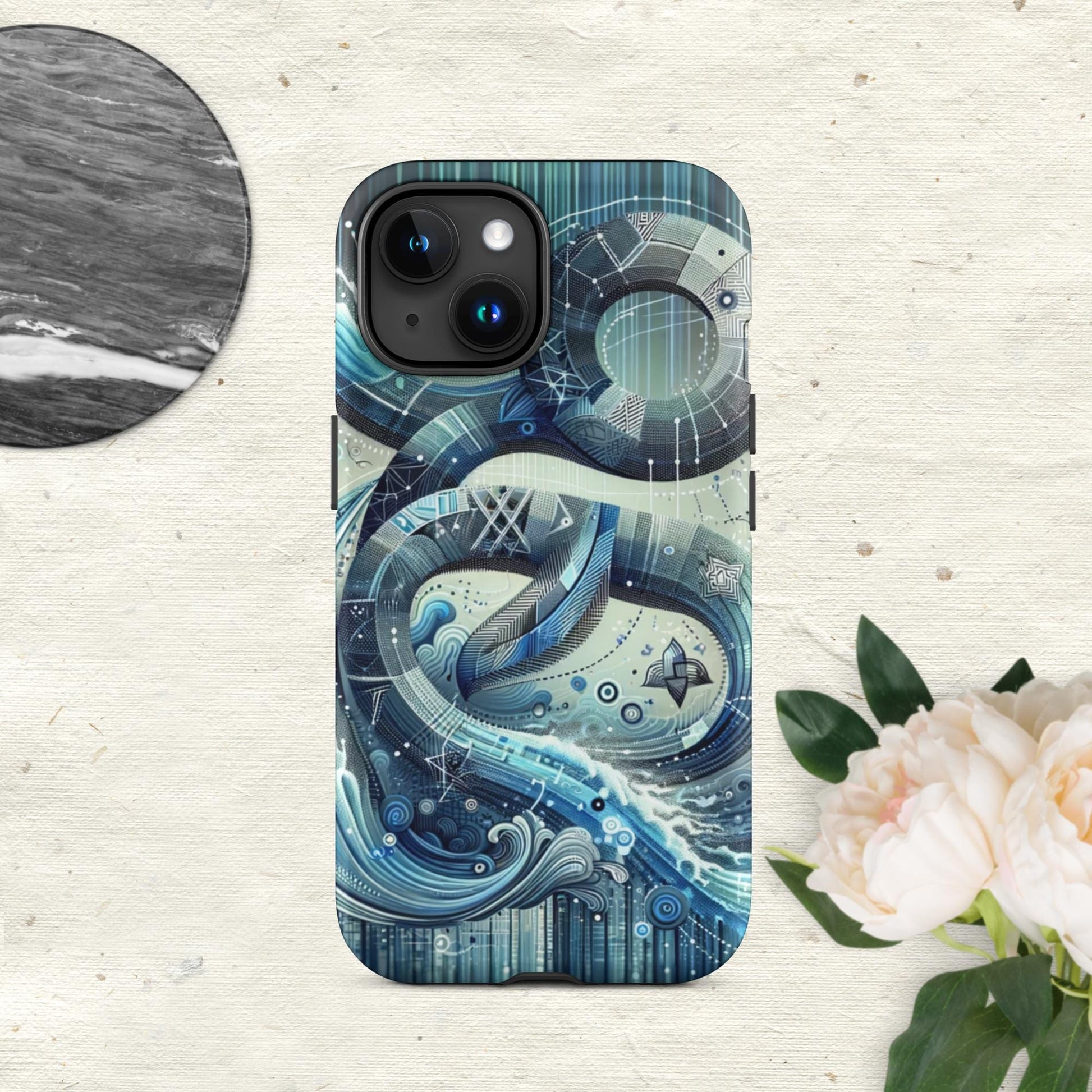 The Hologram Hook Up Matte / iPhone 15 Aquarius Tough Case for iPhone®