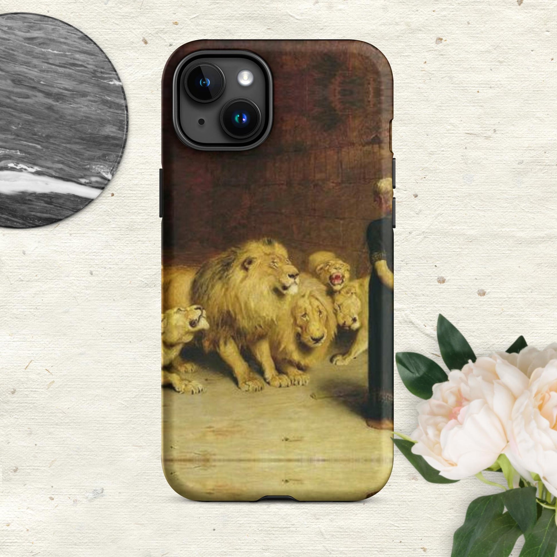 The Hologram Hook Up Matte / iPhone 15 Plus Briton's Lions Tough Case for iPhone®