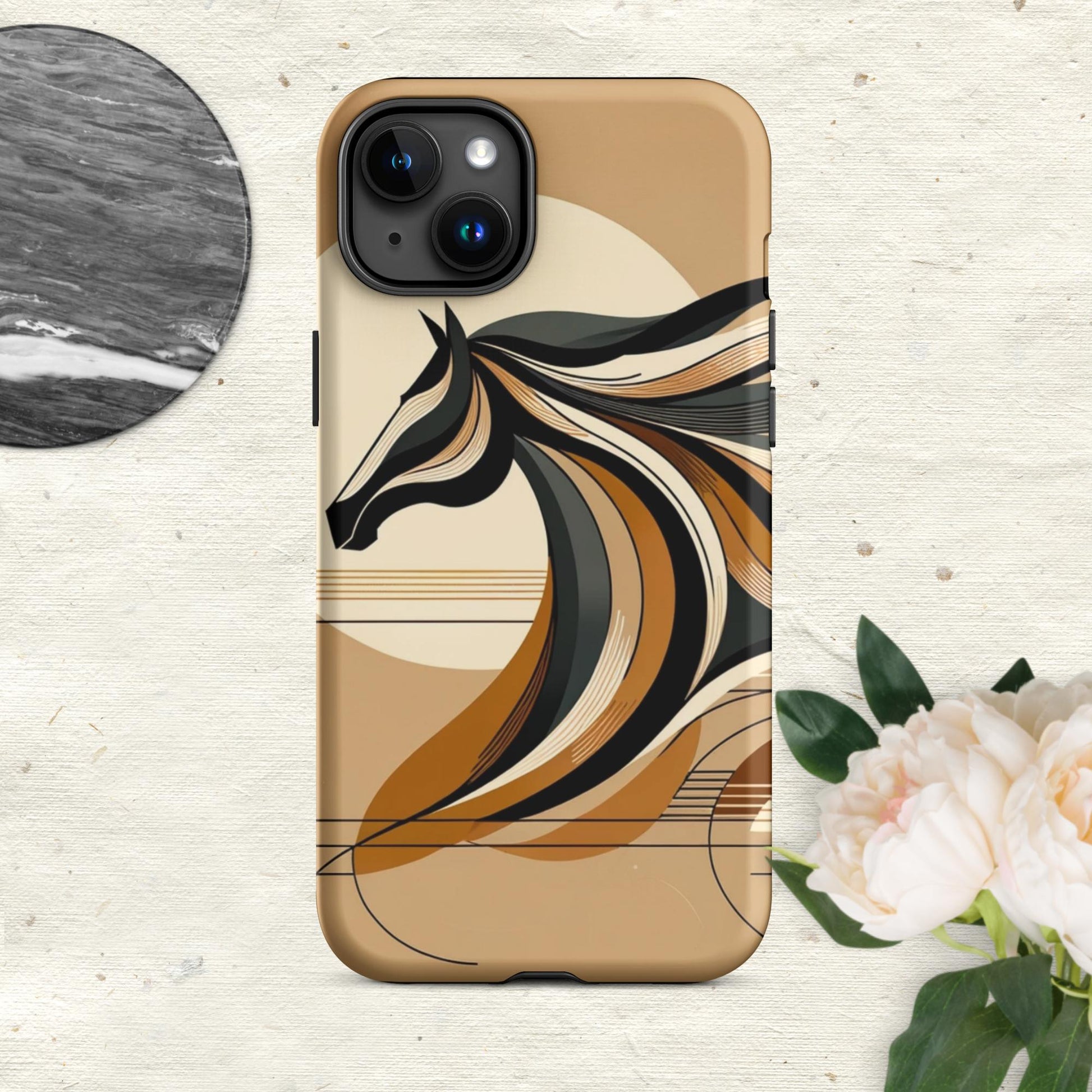The Hologram Hook Up Matte / iPhone 15 Plus Horse Icon Tough Case for iPhone®