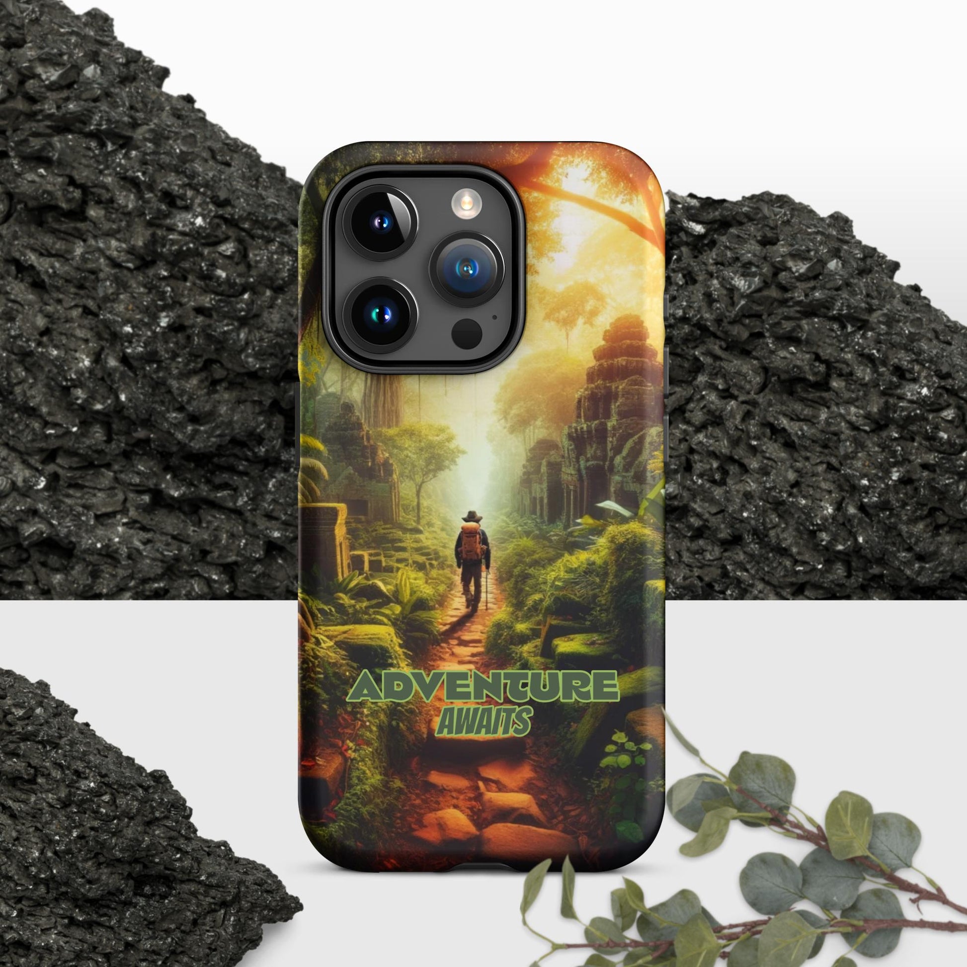 Trendyguard Matte / iPhone 15 Pro Adventure Awaits Tough Case for iPhone®