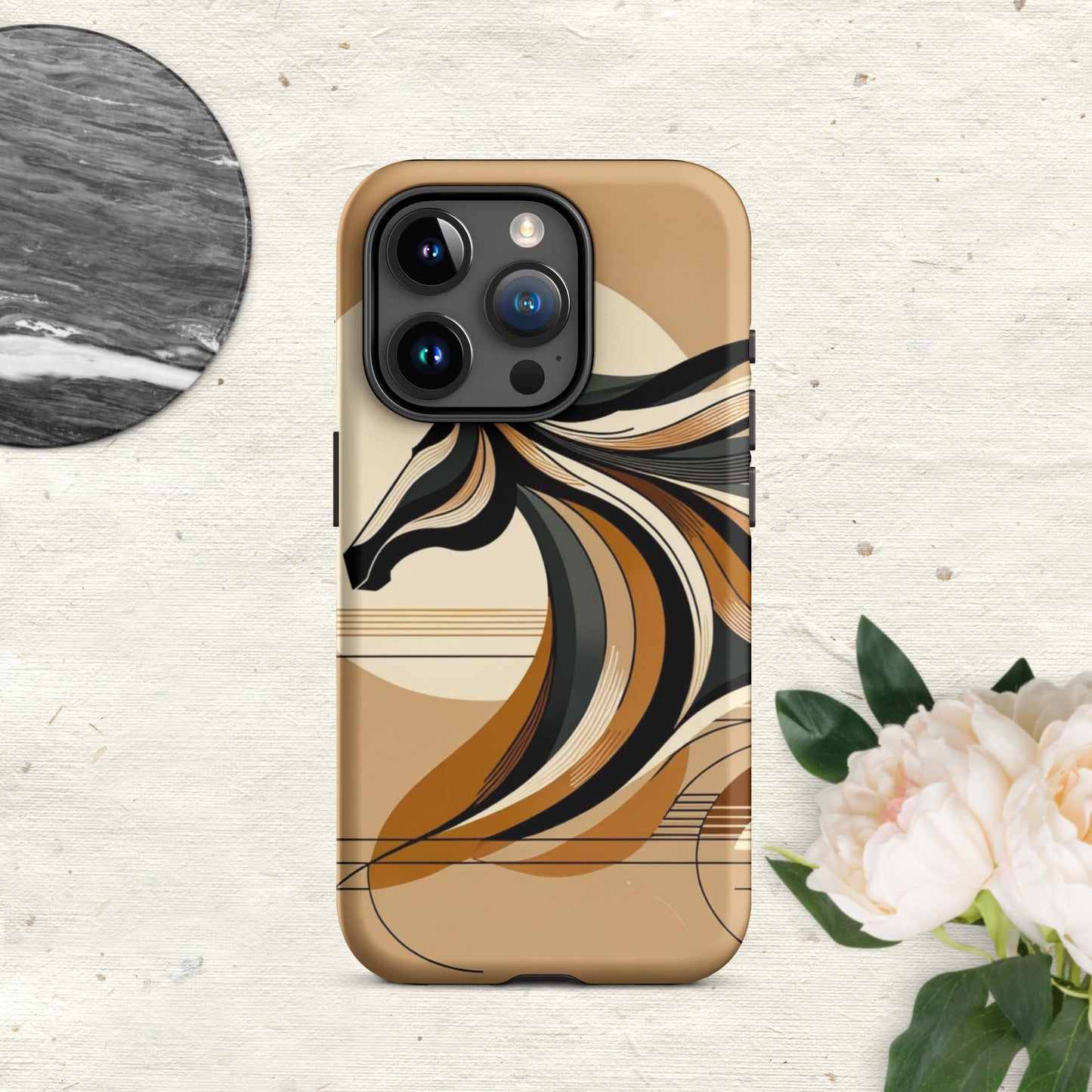 The Hologram Hook Up Matte / iPhone 15 Pro Horse Icon Tough Case for iPhone®