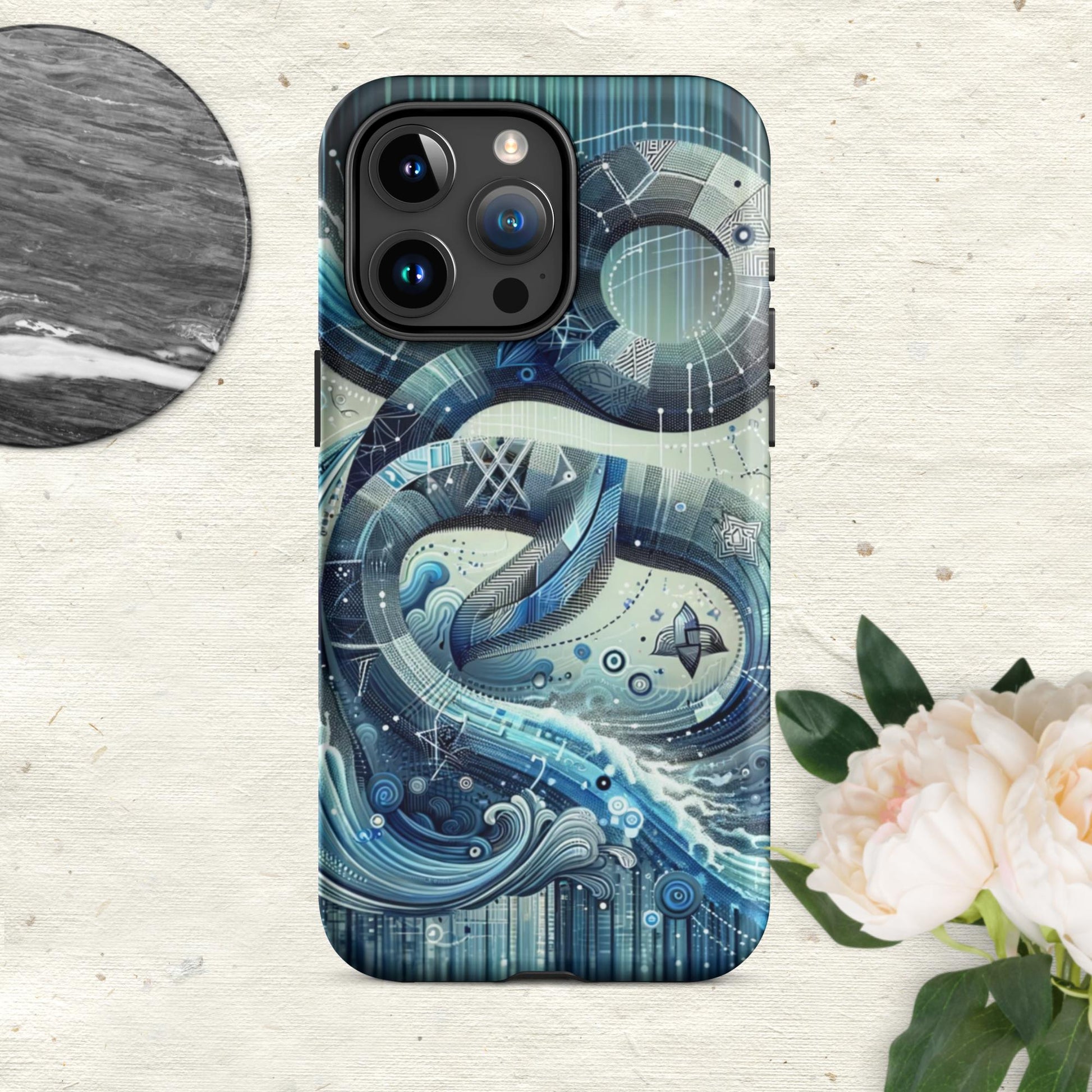 The Hologram Hook Up Matte / iPhone 15 Pro Max Aquarius Tough Case for iPhone®