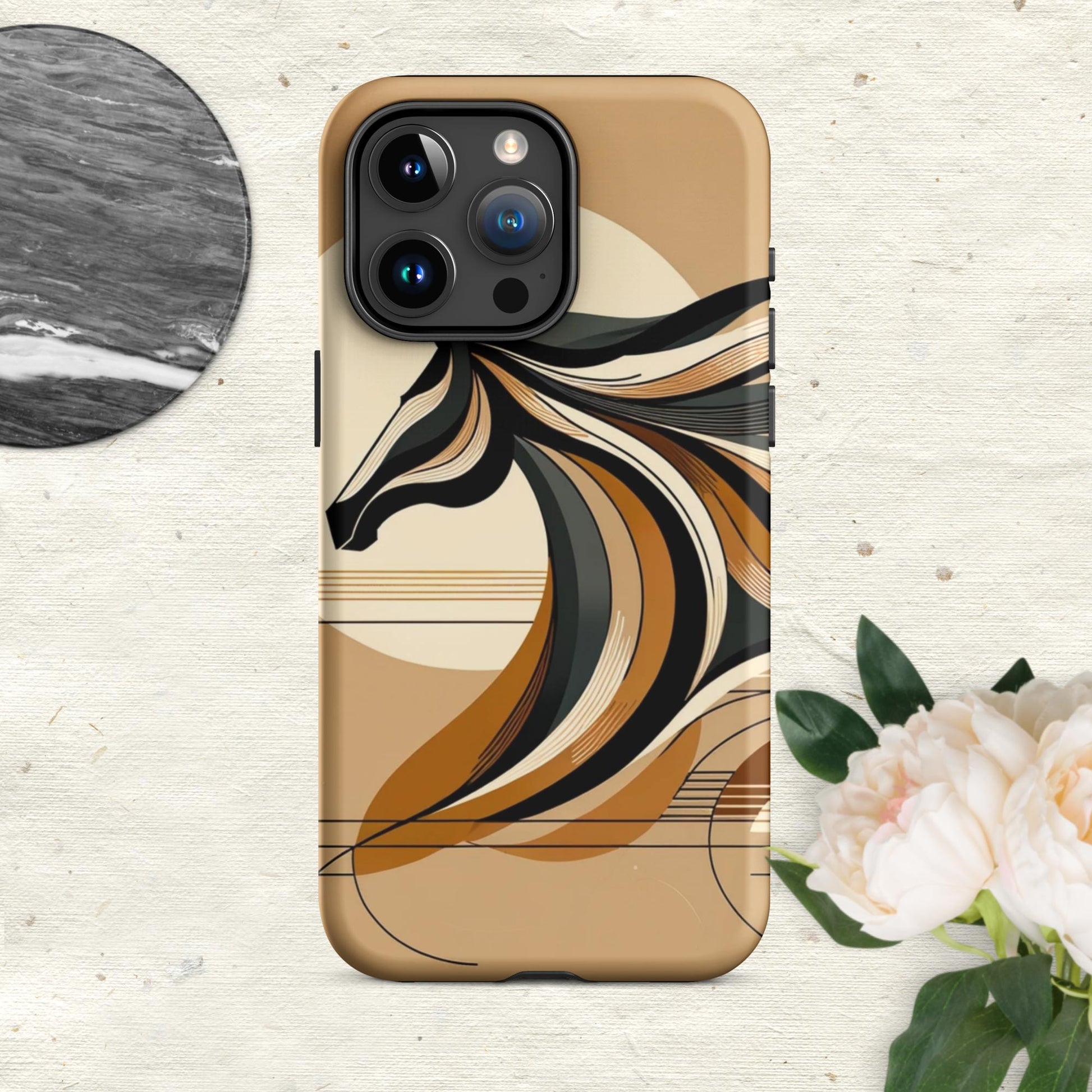 The Hologram Hook Up Matte / iPhone 15 Pro Max Horse Icon Tough Case for iPhone®