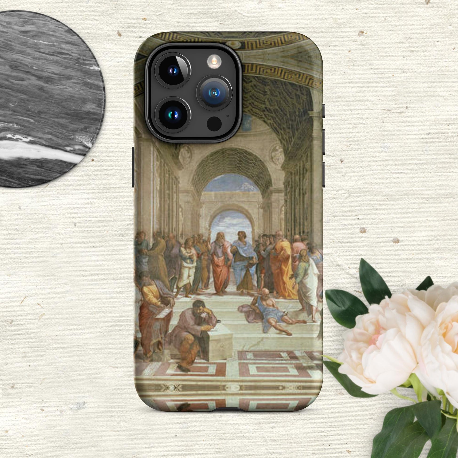 The Hologram Hook Up Matte / iPhone 15 Pro Max Reflections of Athens Tough Case for iPhone®