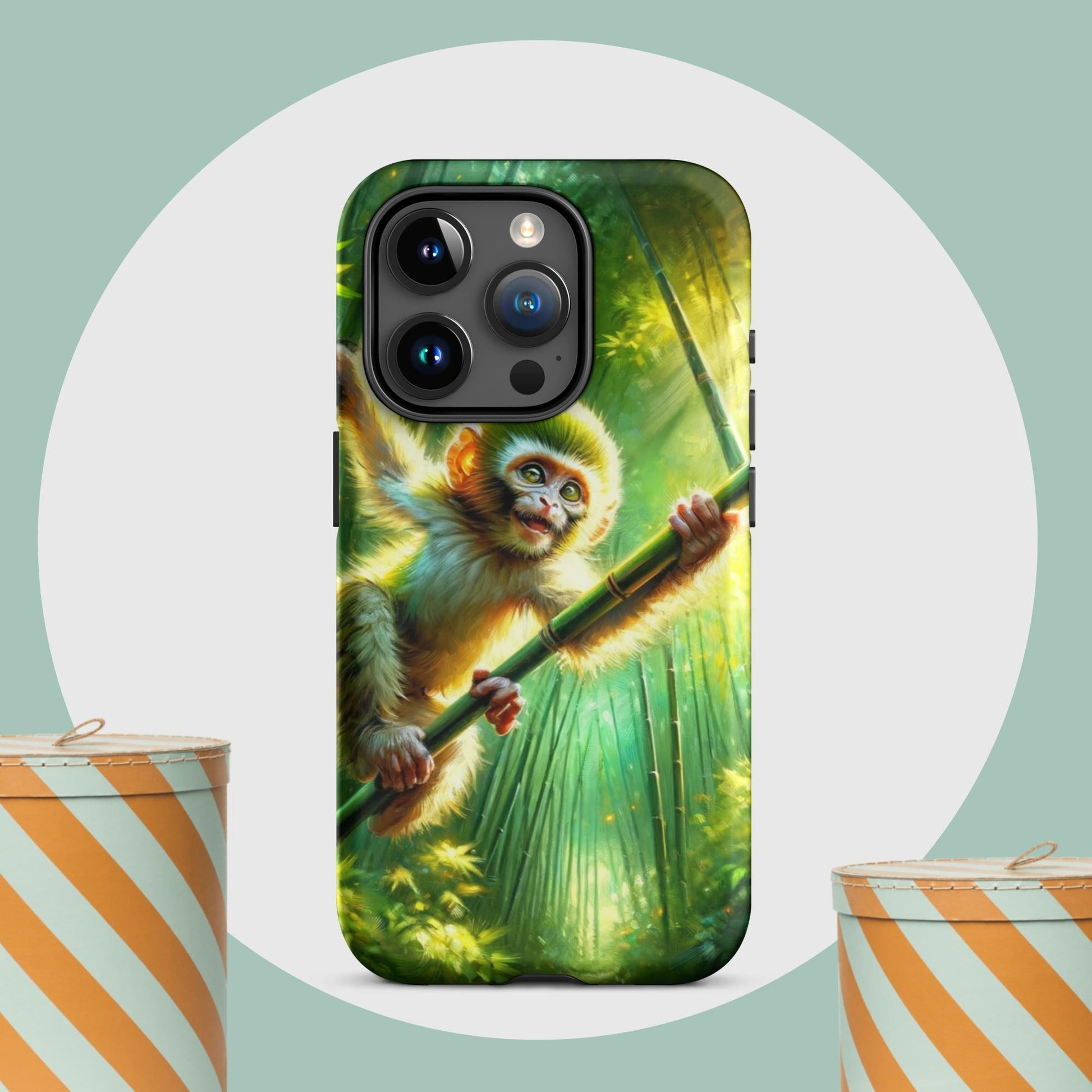 The Hologram Hook Up Matte / iPhone 15 Pro Monkey Tough Case for iPhone®
