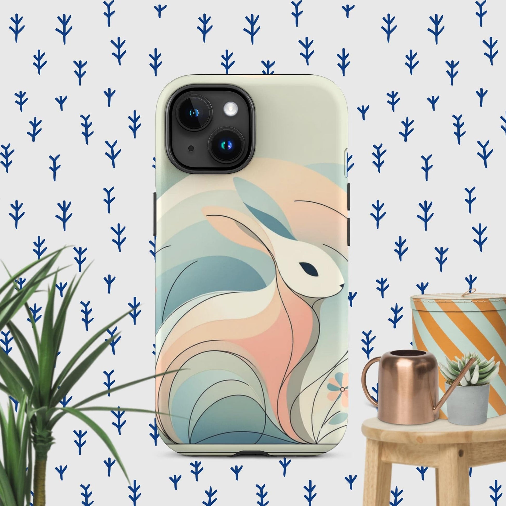 The Hologram Hook Up Matte / iPhone 15 Rabbit Icon Tough Case for iPhone®