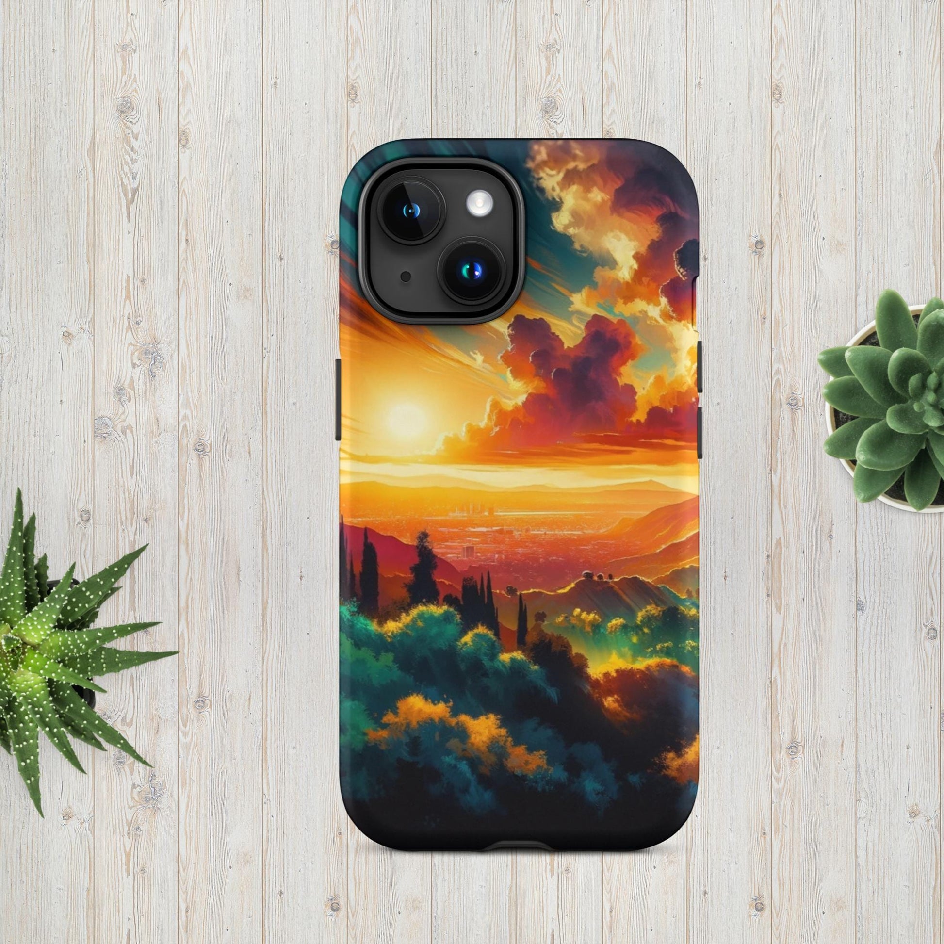 The Hologram Hook Up Matte / iPhone 15 Sun Hills Tough Case for iPhone®