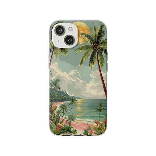 Printify Phone Case iPhone 14 with gift packaging Summer Beach Vibes Flexi Cases
