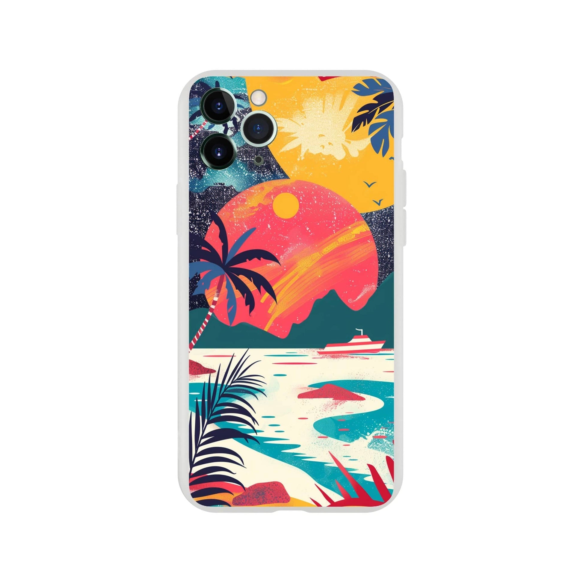 TrendyGuard Print Material Flexi case / Apple - iPhone 11 Pro Retro Sun iPhone & Samsung Cases