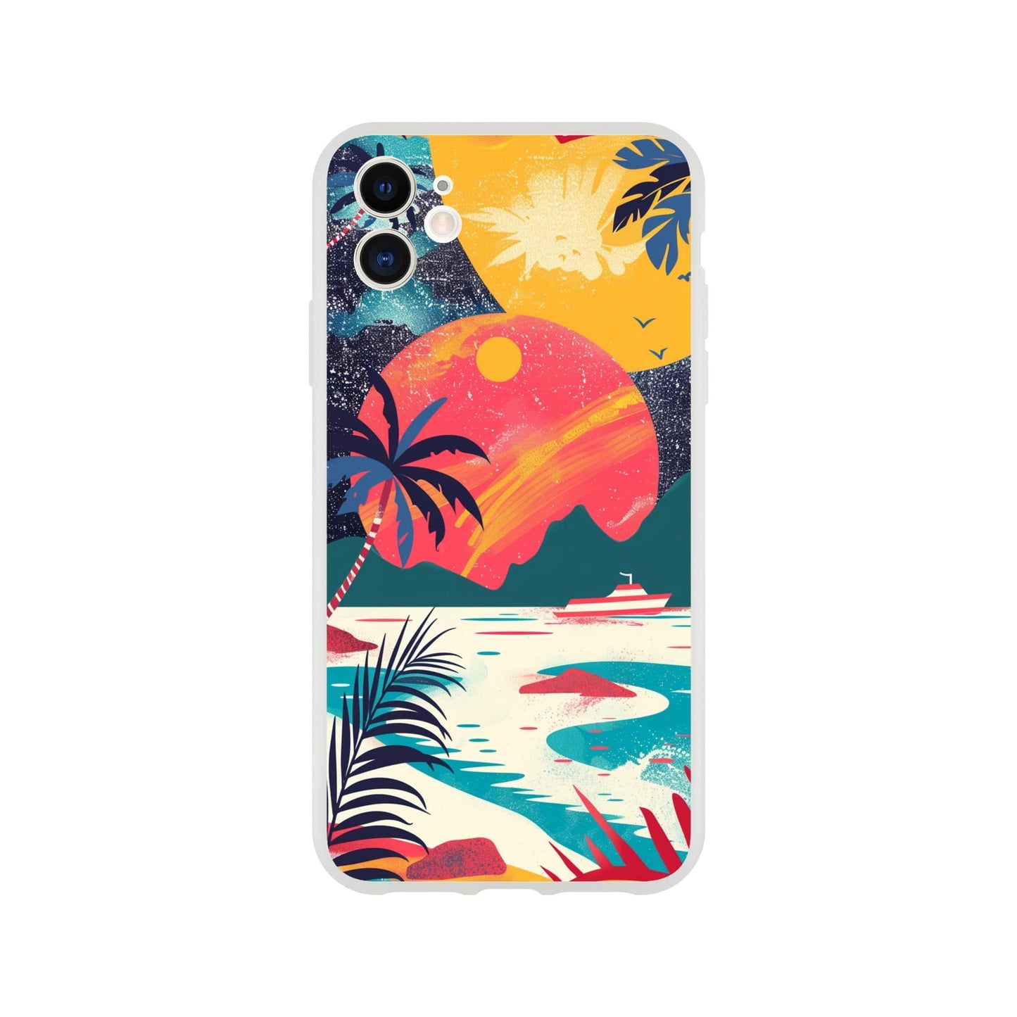 TrendyGuard Print Material Flexi case / Apple - iPhone 11 Retro Sun iPhone & Samsung Cases