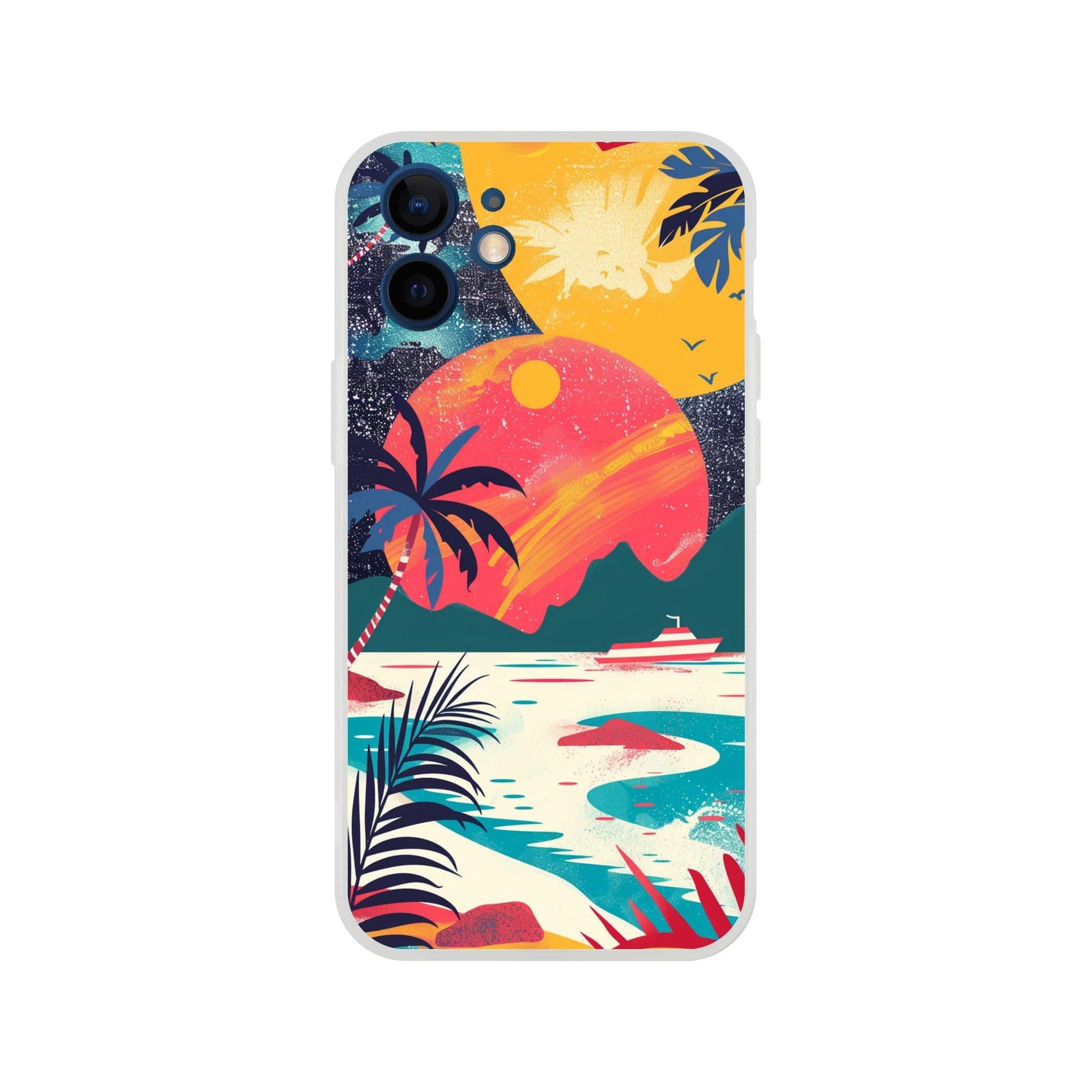 TrendyGuard Print Material Flexi case / Apple - iPhone 12 Mini Retro Sun iPhone & Samsung Cases