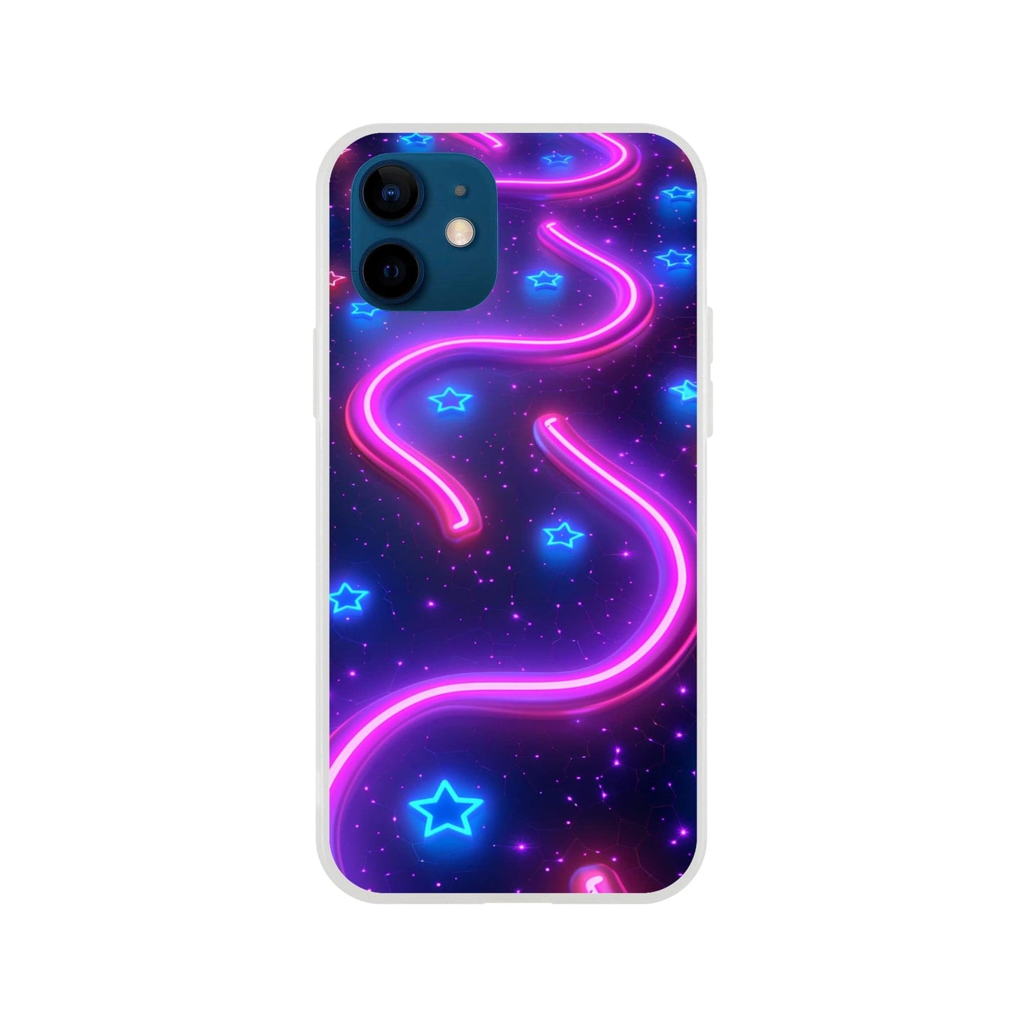 TrendyGuard Print Material Flexi case / Apple - iPhone 12 Neon Pathways iPhone & Samsung Cases