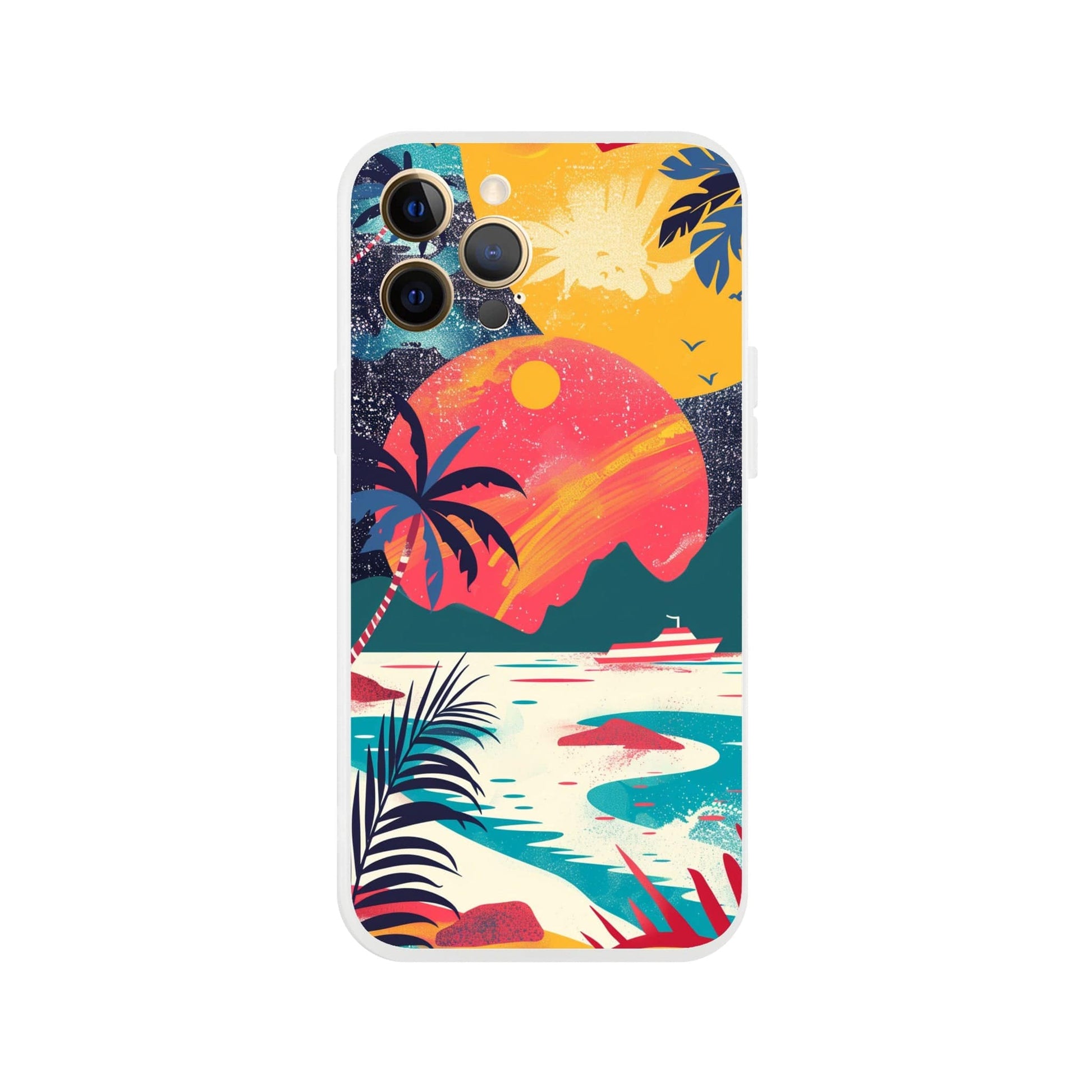 TrendyGuard Print Material Flexi case / Apple - iPhone 12 Pro Max Retro Sun iPhone & Samsung Cases