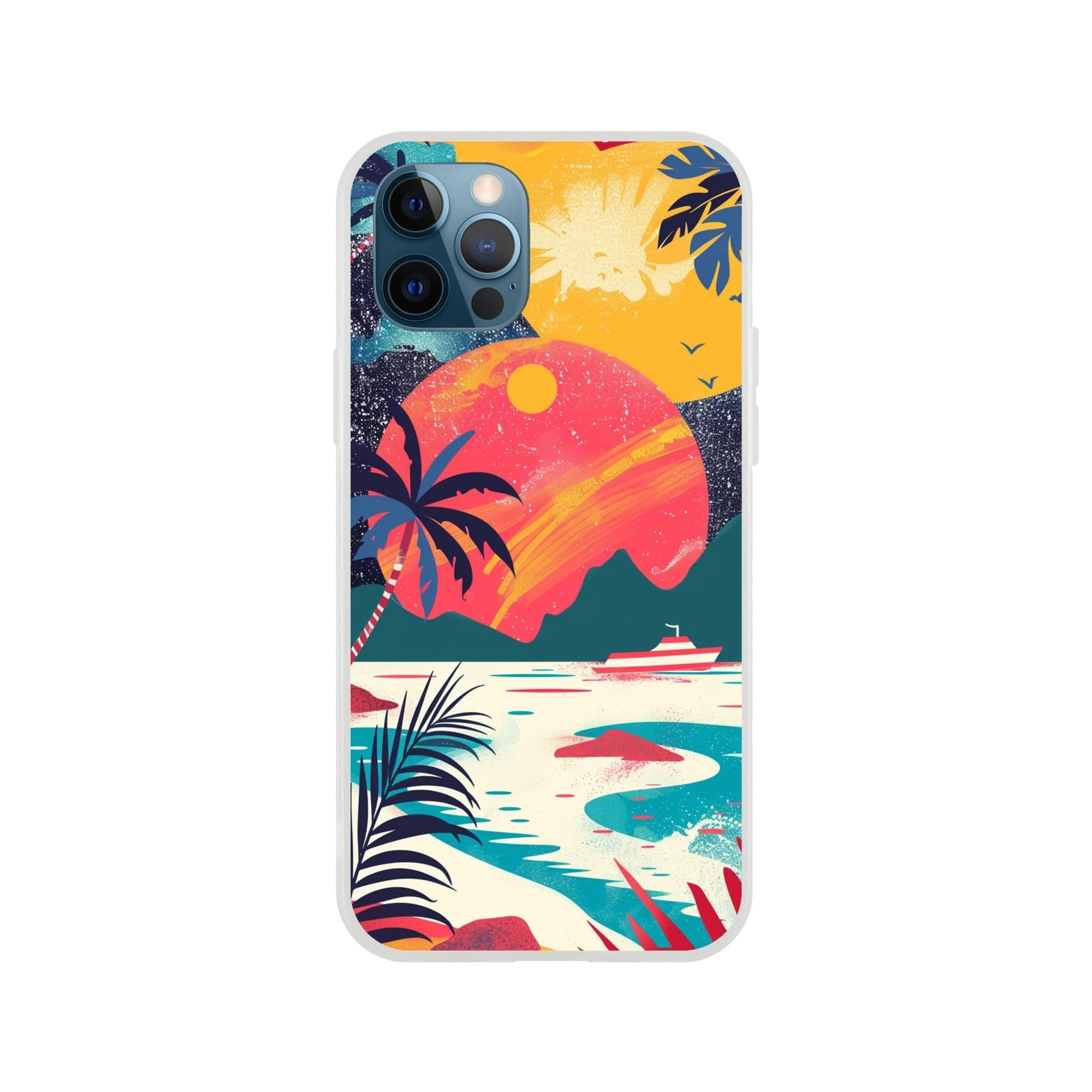 TrendyGuard Print Material Flexi case / Apple - iPhone 12 Pro Retro Sun iPhone & Samsung Cases