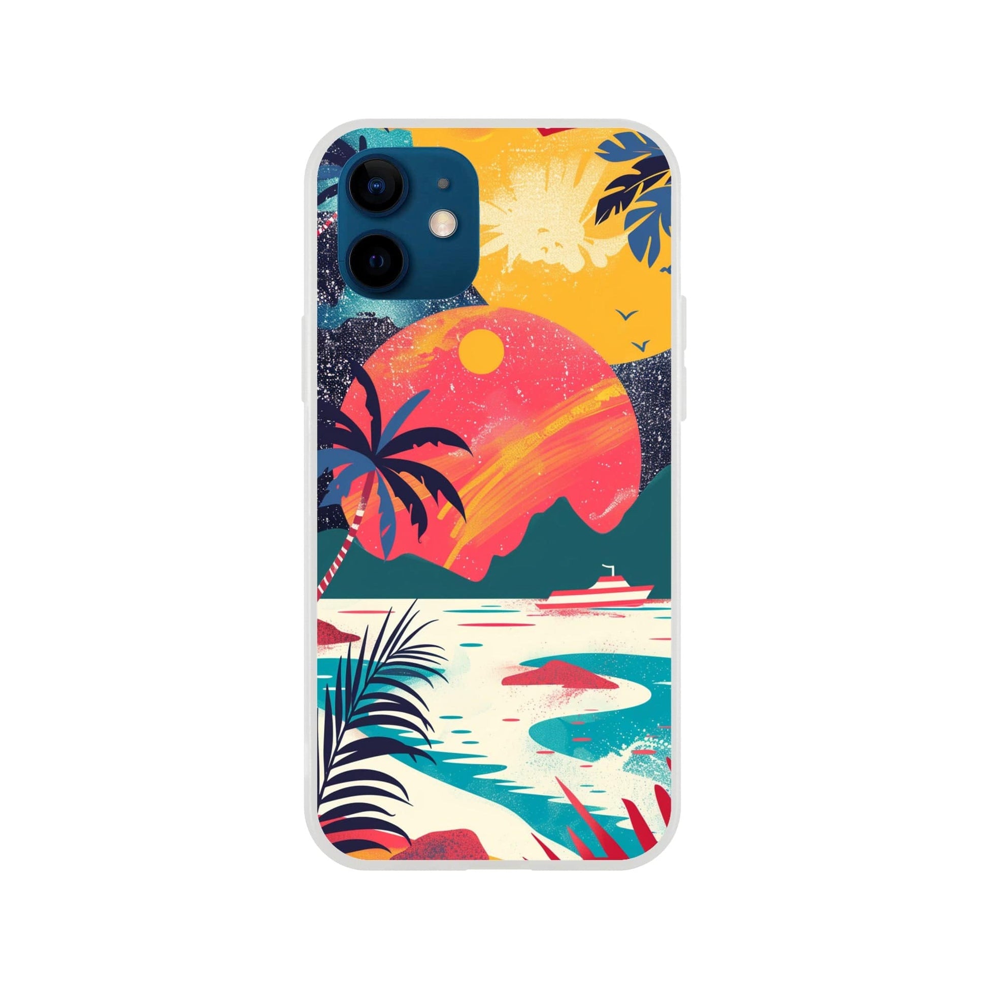 TrendyGuard Print Material Flexi case / Apple - iPhone 12 Retro Sun iPhone & Samsung Cases