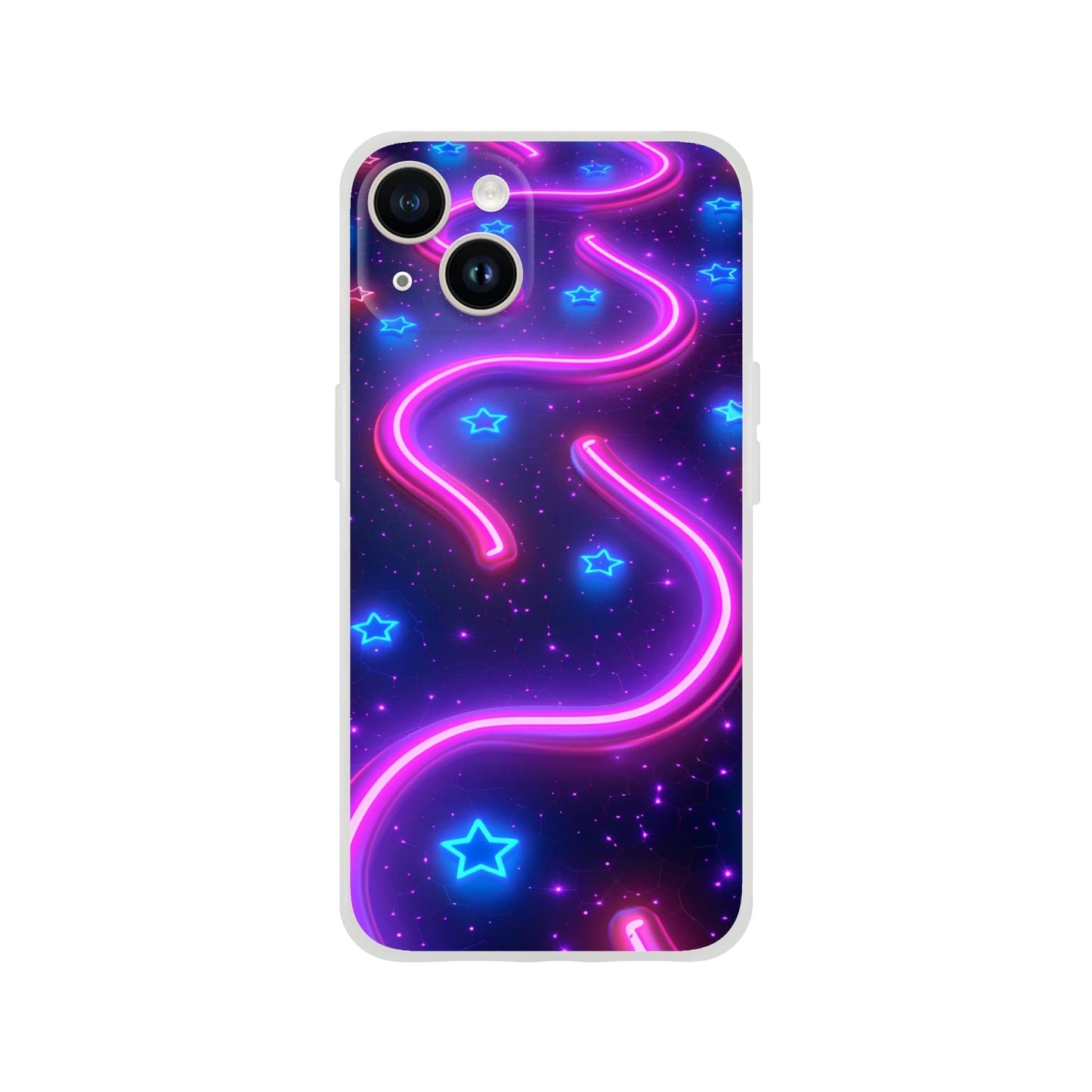 TrendyGuard Print Material Flexi case / Apple - iPhone 14 Neon Pathways iPhone & Samsung Cases
