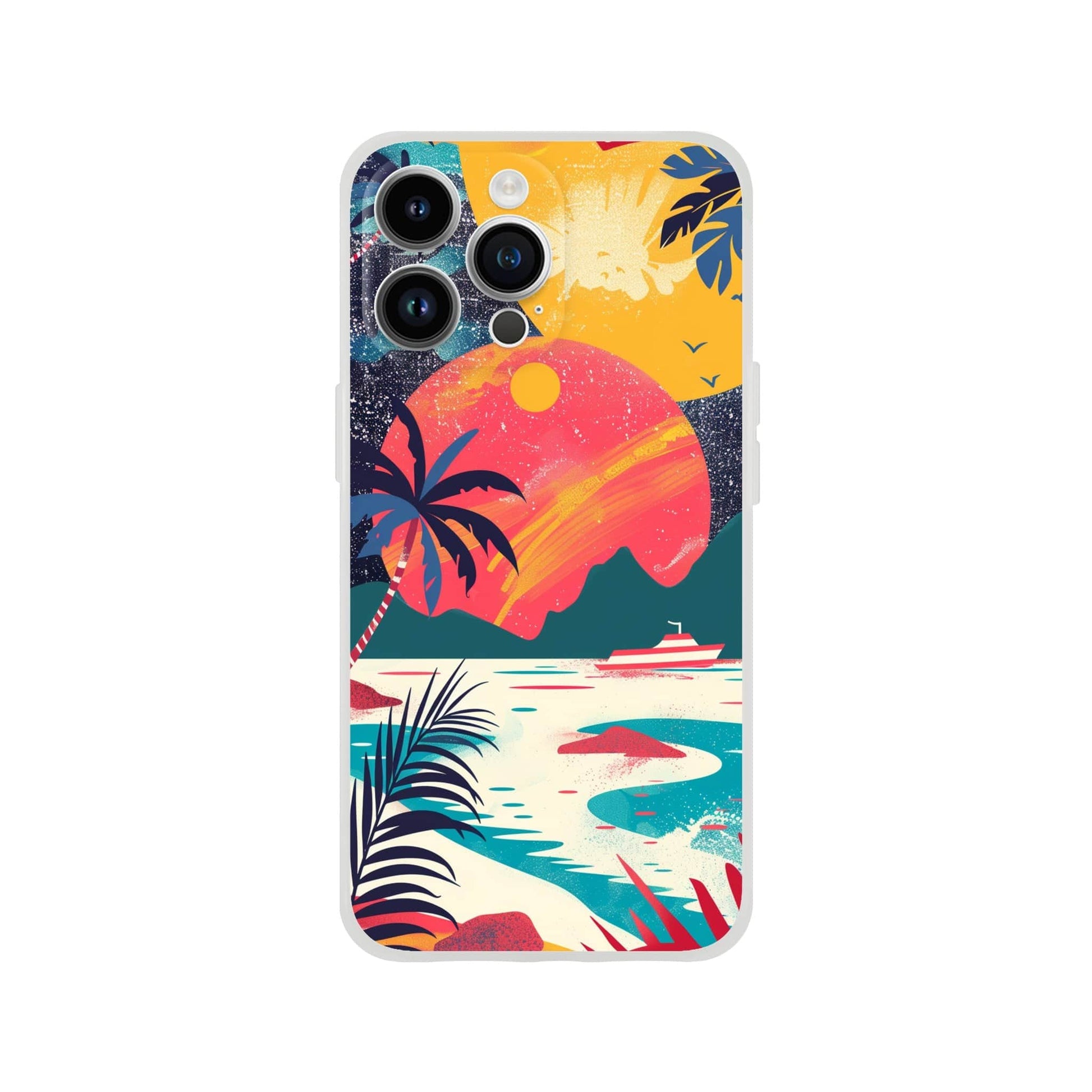 TrendyGuard Print Material Flexi case / Apple - iPhone 14 Pro Max Retro Sun iPhone & Samsung Cases