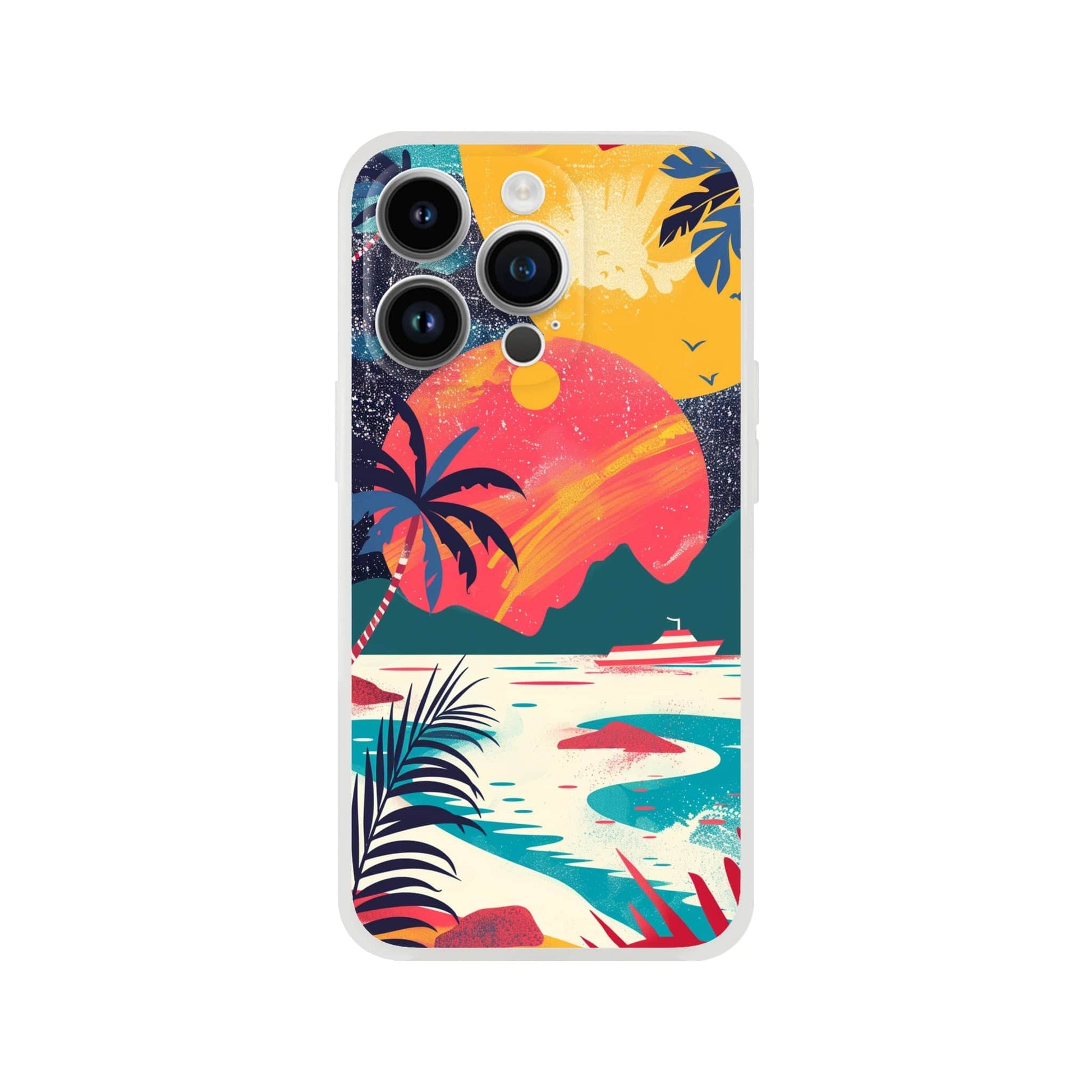 TrendyGuard Print Material Flexi case / Apple - iPhone 14 Pro Retro Sun iPhone & Samsung Cases
