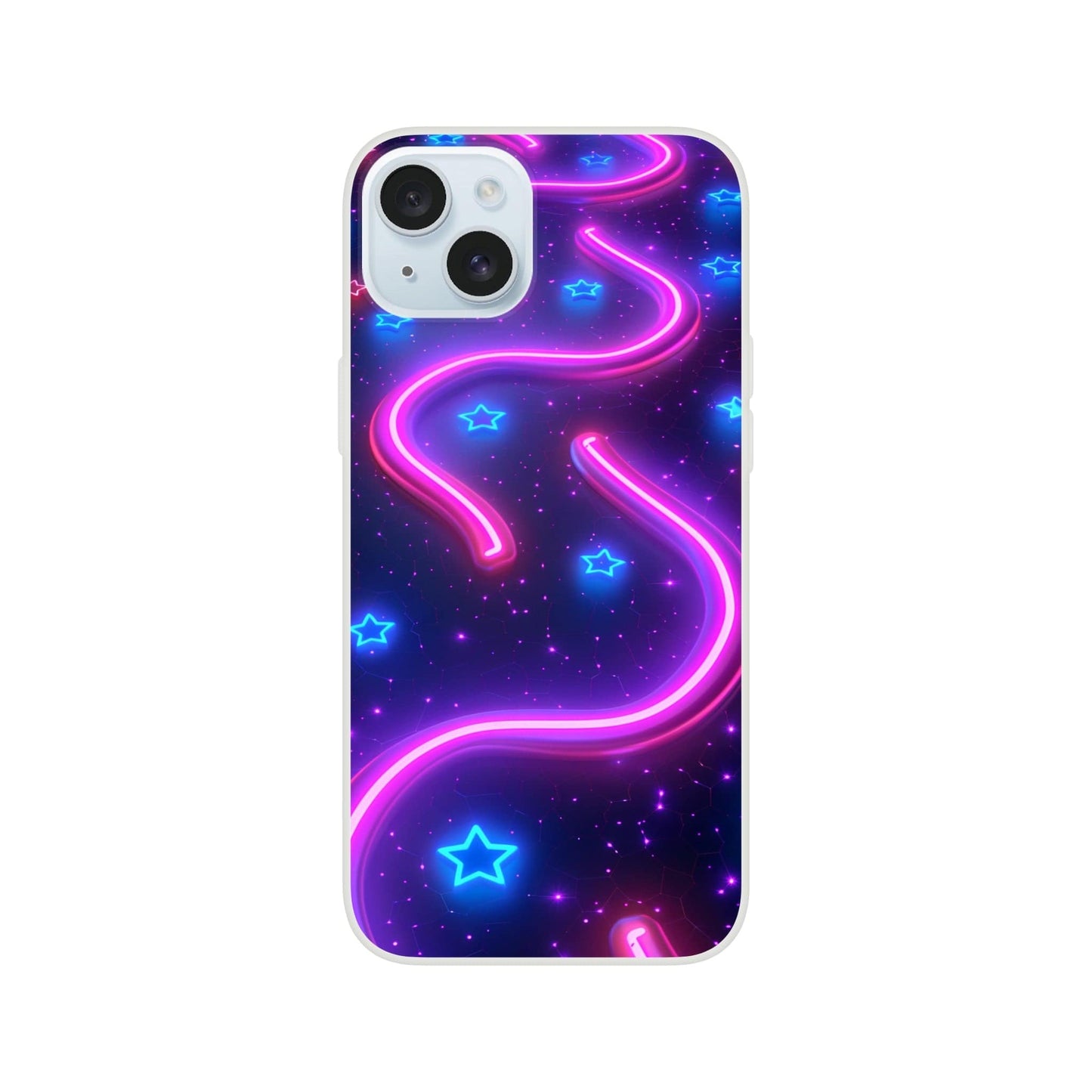 TrendyGuard Print Material Flexi case / Apple - iPhone 15 Plus Neon Pathways iPhone & Samsung Cases