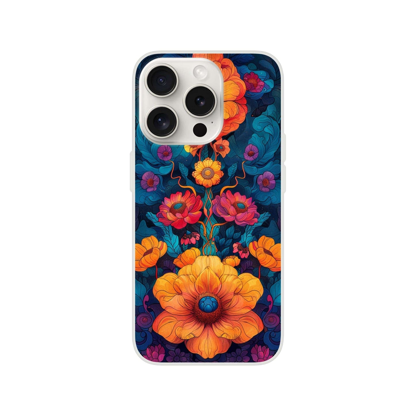 TrendyGuard Print Material Flexi case / Apple - iPhone 15 Pro Flower Power iPhone & Samsung Cases
