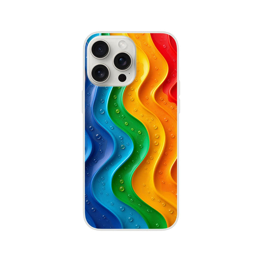 TrendyGuard Print Material Flexi case / Apple - iPhone 15 Pro Max Wet Rainbow iPhone & Samsung Cases