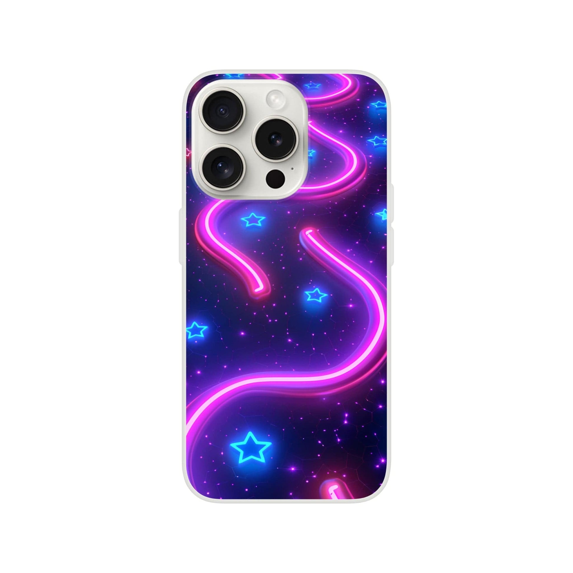 TrendyGuard Print Material Flexi case / Apple - iPhone 15 Pro Neon Pathways iPhone & Samsung Cases