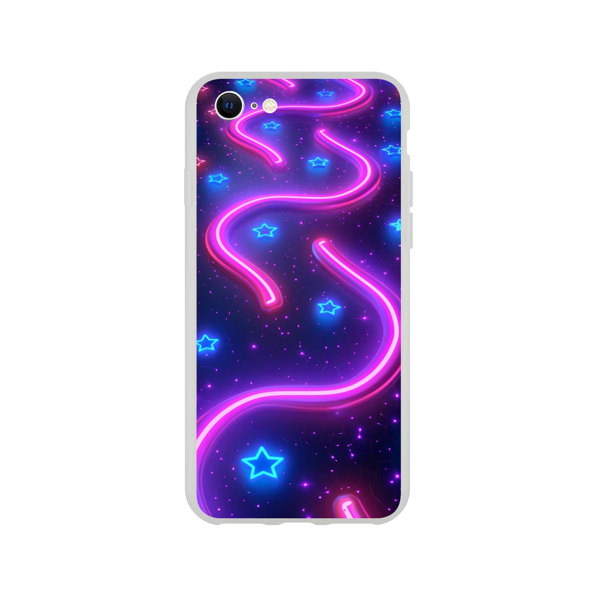 TrendyGuard Print Material Flexi case / Apple - iPhone 7 Neon Pathways iPhone & Samsung Cases