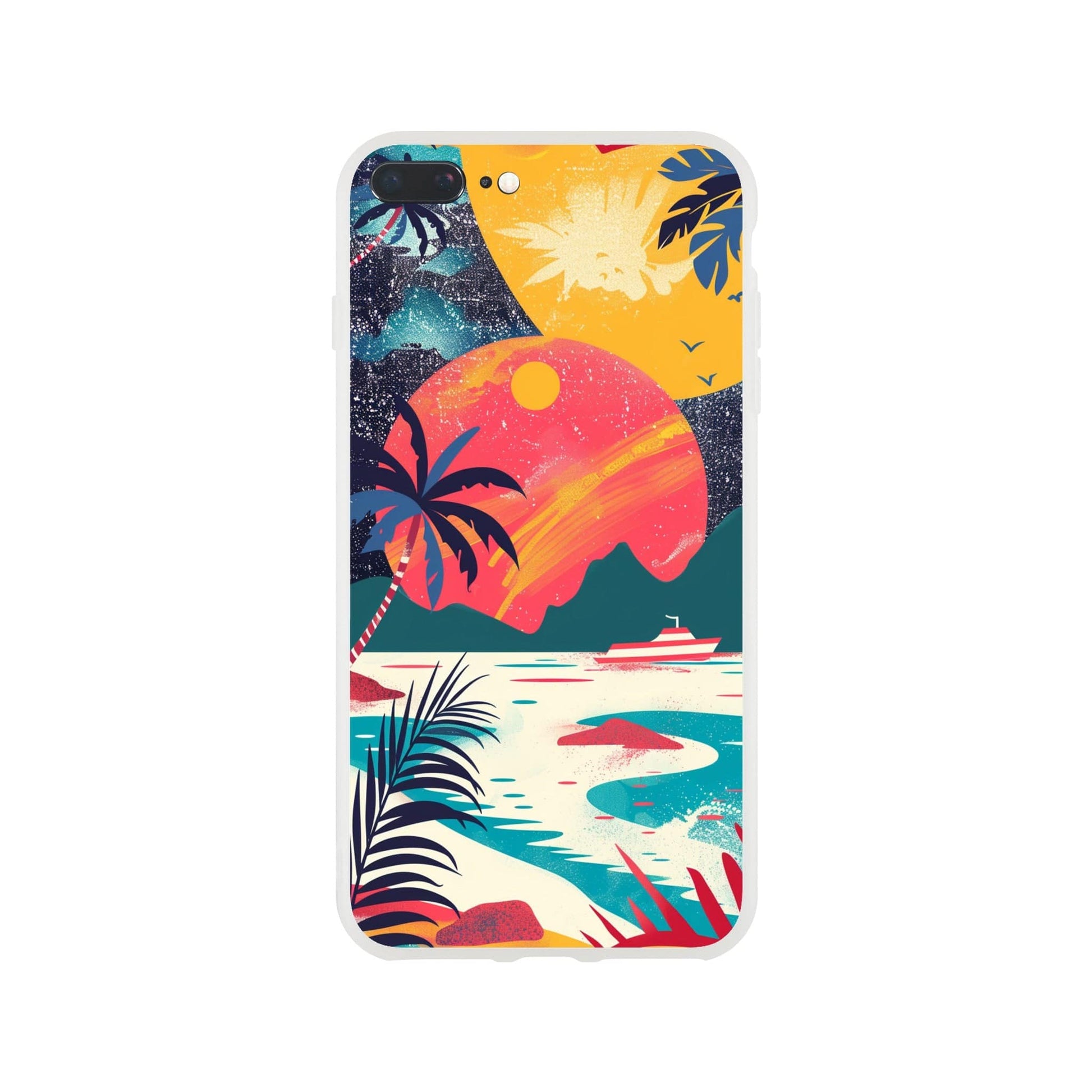 TrendyGuard Print Material Flexi case / Apple - iPhone 7 Plus Retro Sun iPhone & Samsung Cases