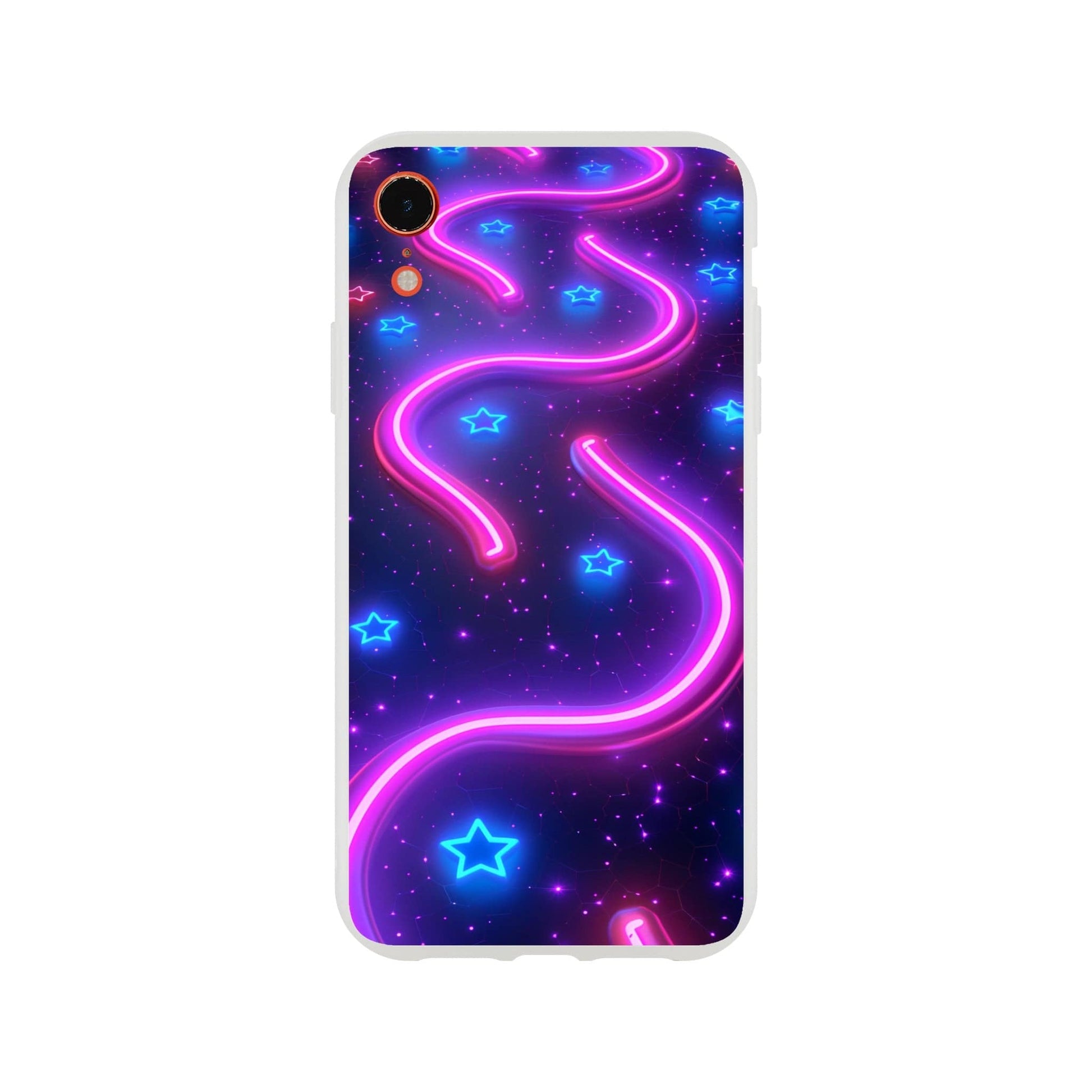 TrendyGuard Print Material Flexi case / Apple - iPhone XR Neon Pathways iPhone & Samsung Cases