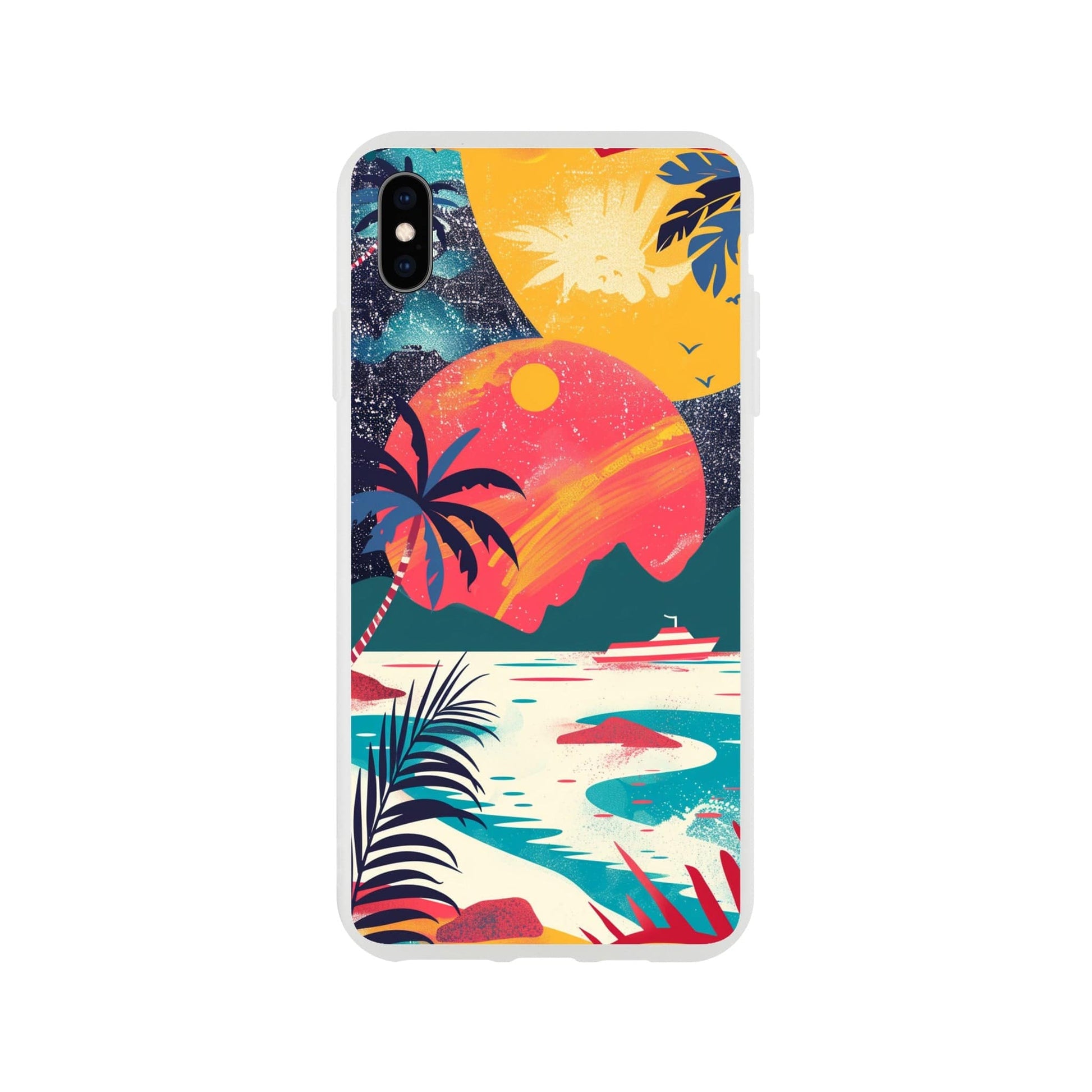 TrendyGuard Print Material Flexi case / Apple - iPhone XS Max Retro Sun iPhone & Samsung Cases