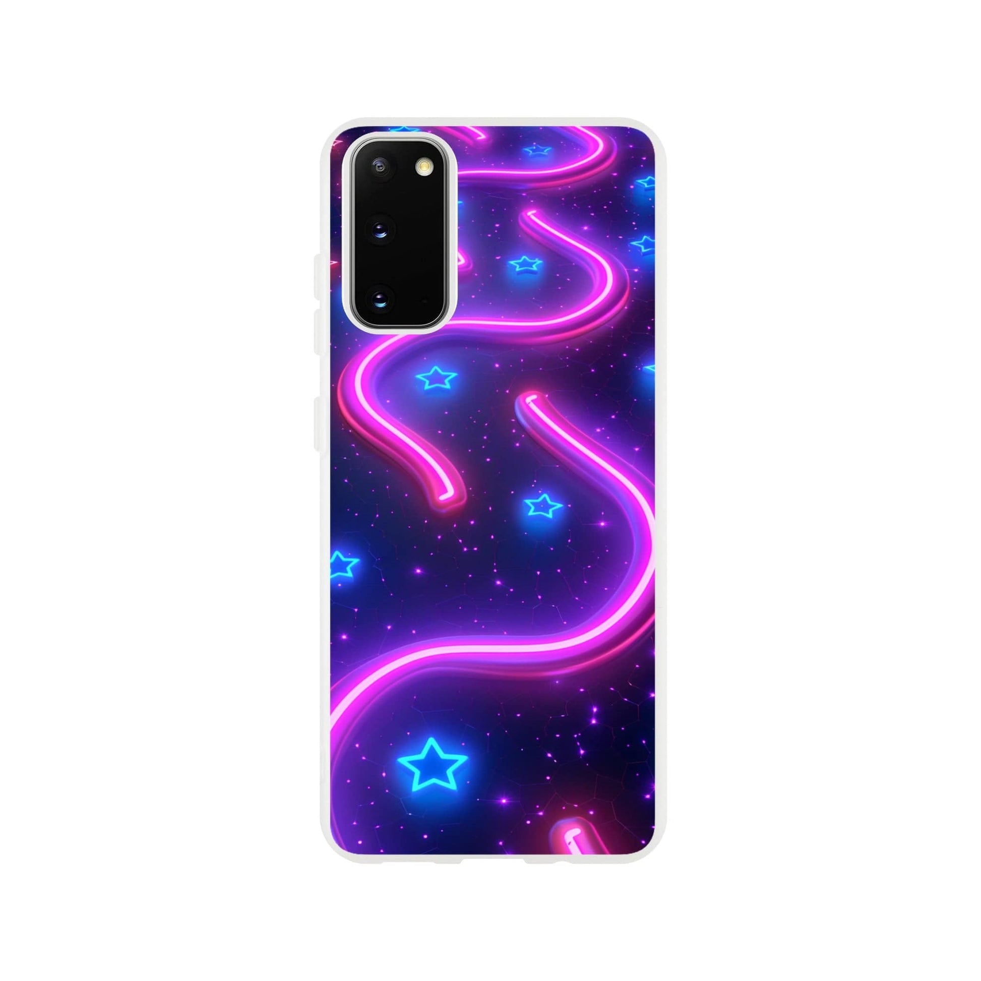 TrendyGuard Print Material Flexi case / Samsung - Galaxy S20 Neon Pathways iPhone & Samsung Cases