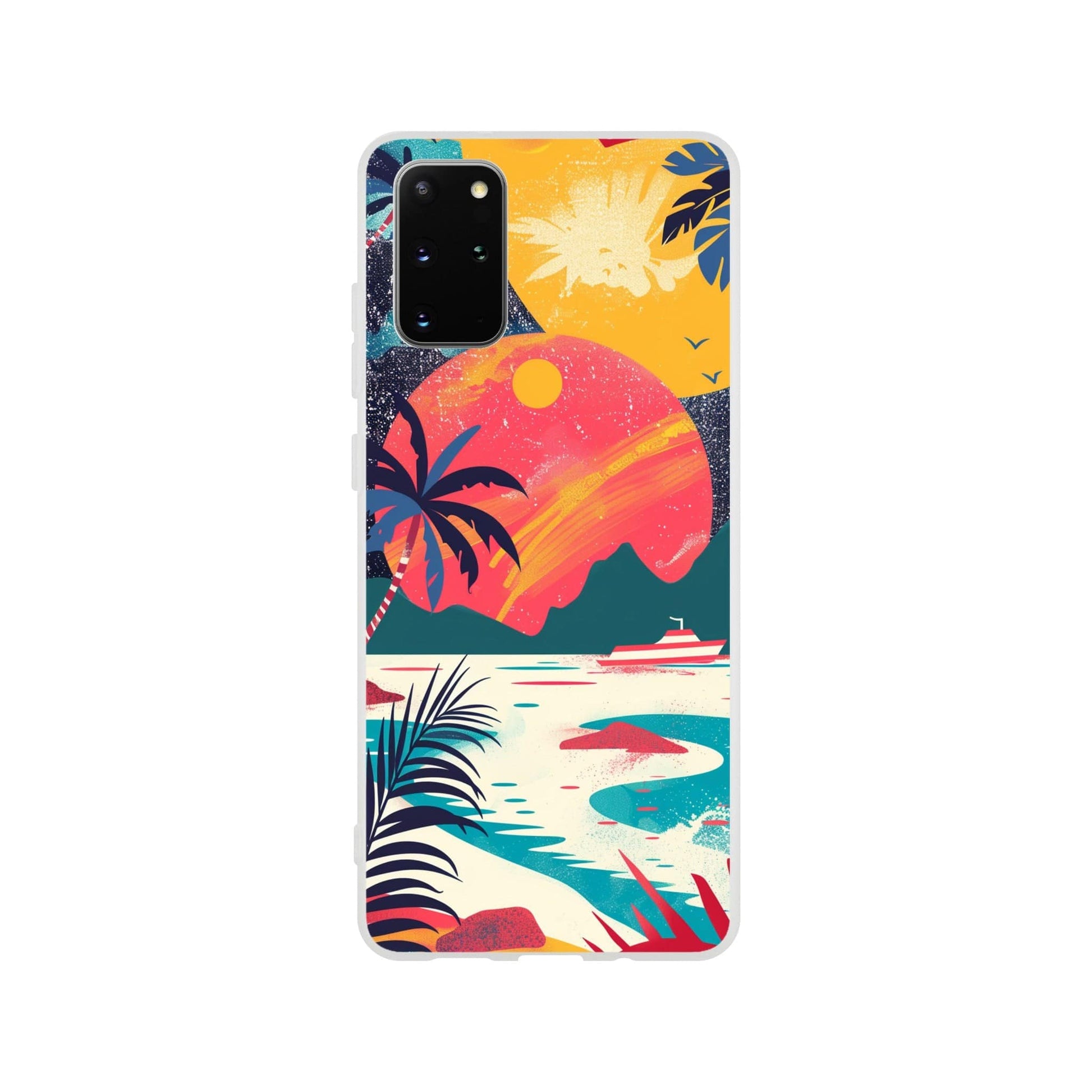 TrendyGuard Print Material Flexi case / Samsung - Galaxy S20 Plus Retro Sun iPhone & Samsung Cases