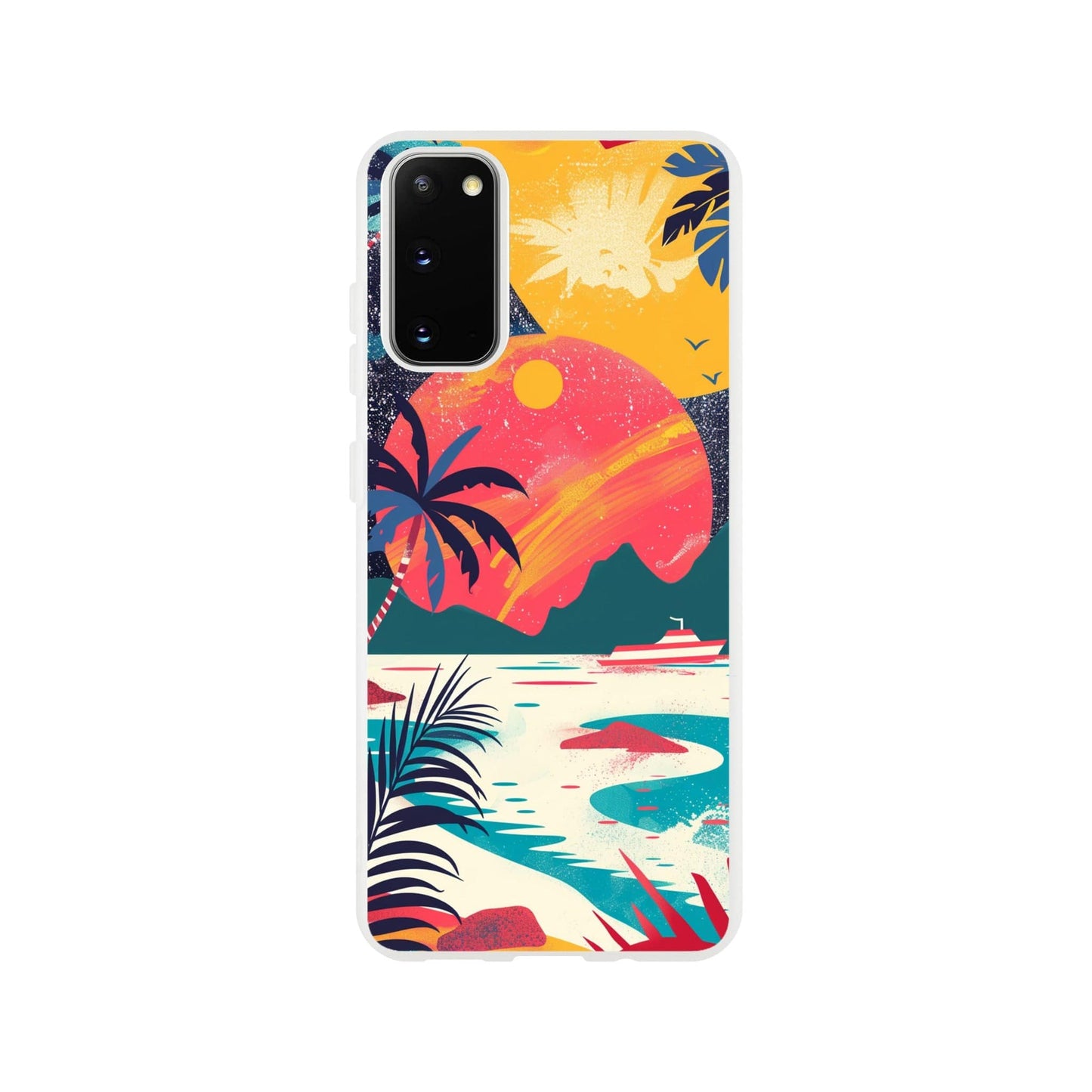 TrendyGuard Print Material Flexi case / Samsung - Galaxy S20 Retro Sun iPhone & Samsung Cases